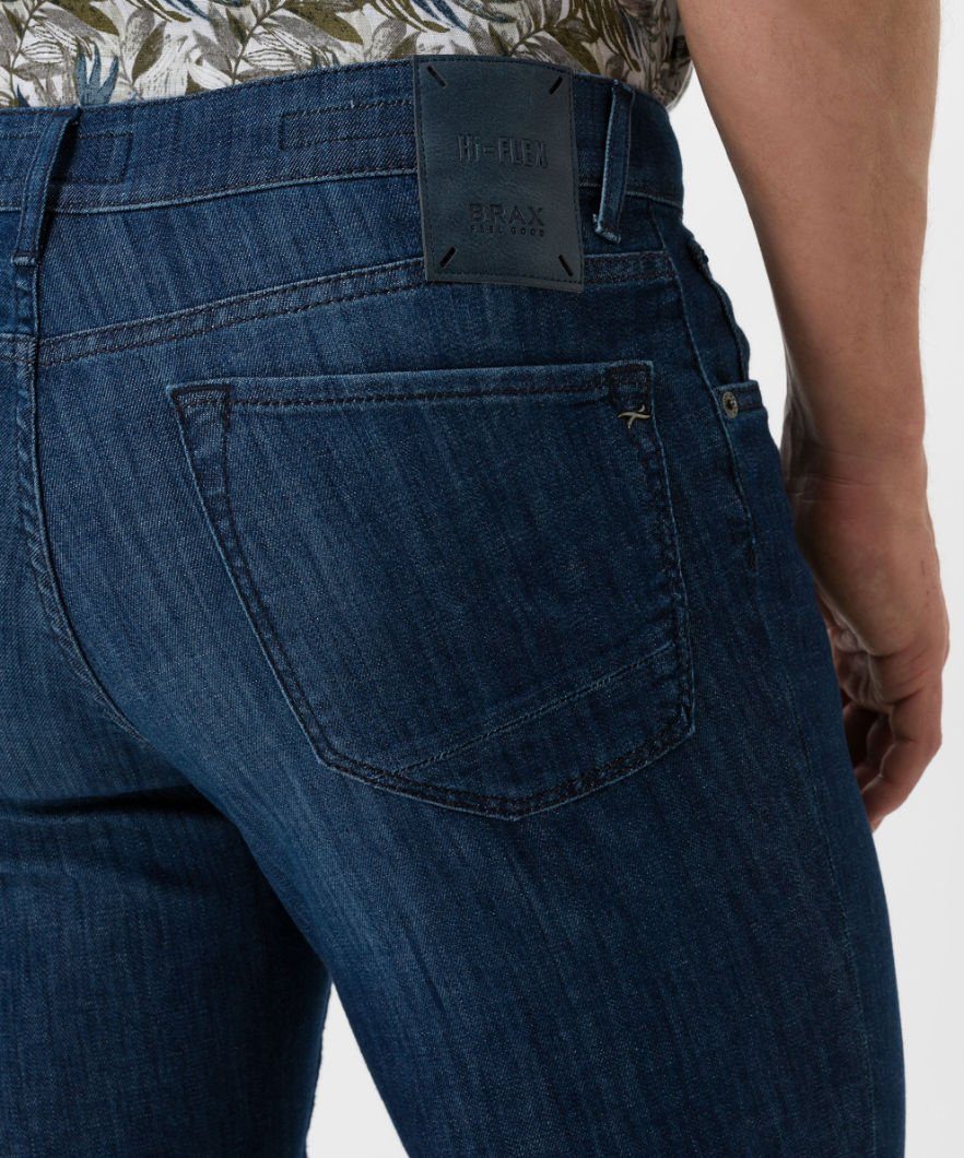 Style CHUCK 5-Pocket-Jeans blue softer Hi-Flex navy used LIGHT, Brax Sommerdenim