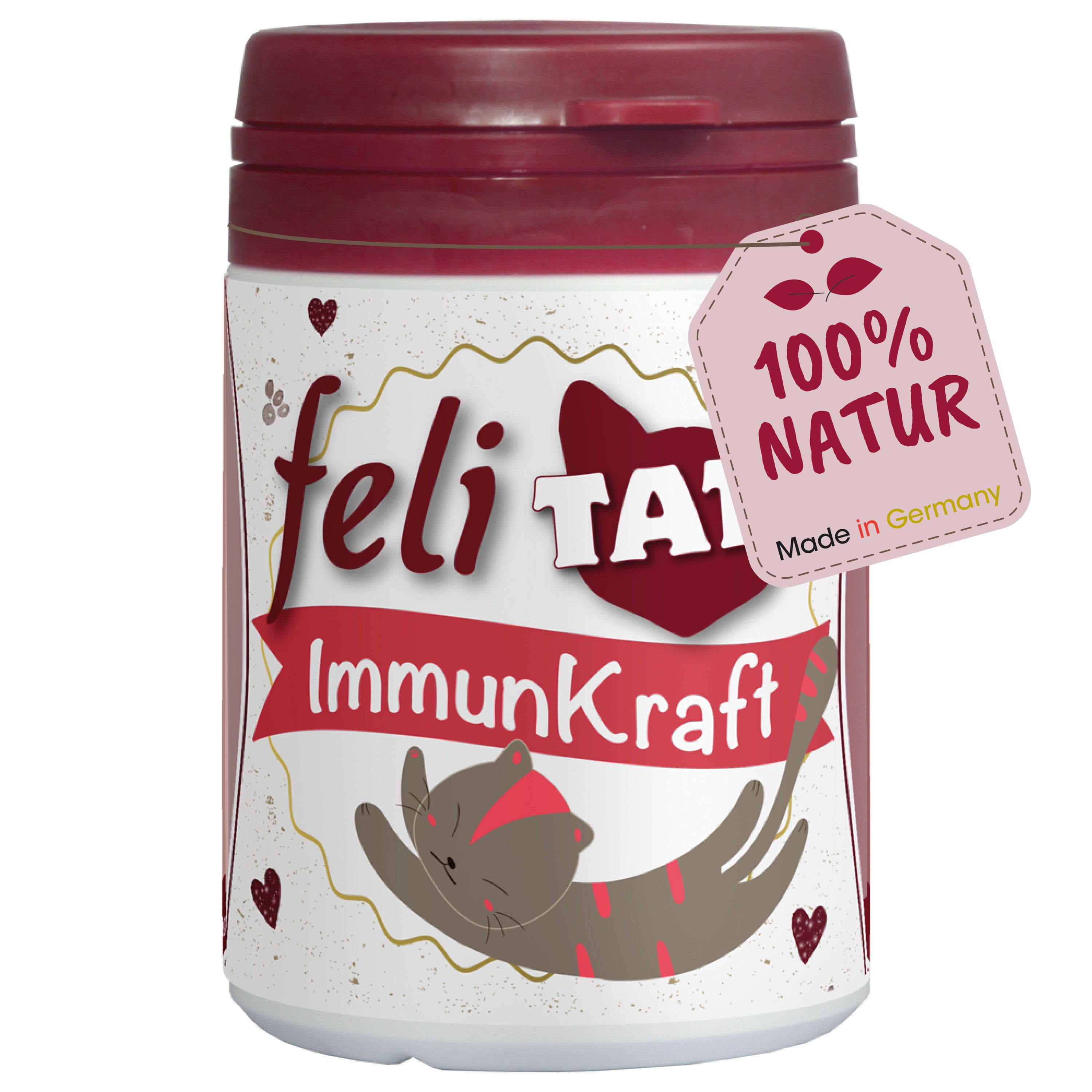 cdVet feliTATZ ImmunKraft, Ergänzungsfutter für: Katzen, zur Unterstützung des Immunsystems & der allgemeinen Vitalität