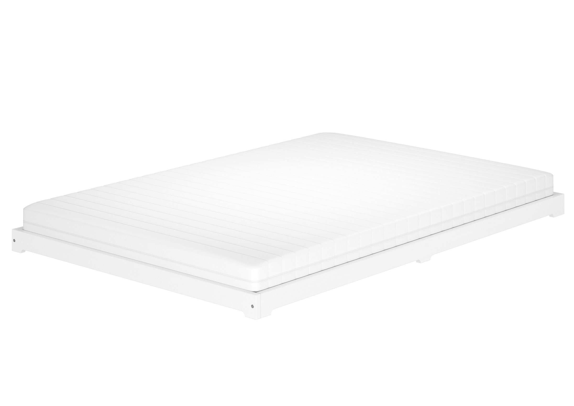 ERST-HOLZ Bett Bodenbett Holzbett Doppelbett Kiefer günstig online kaufen