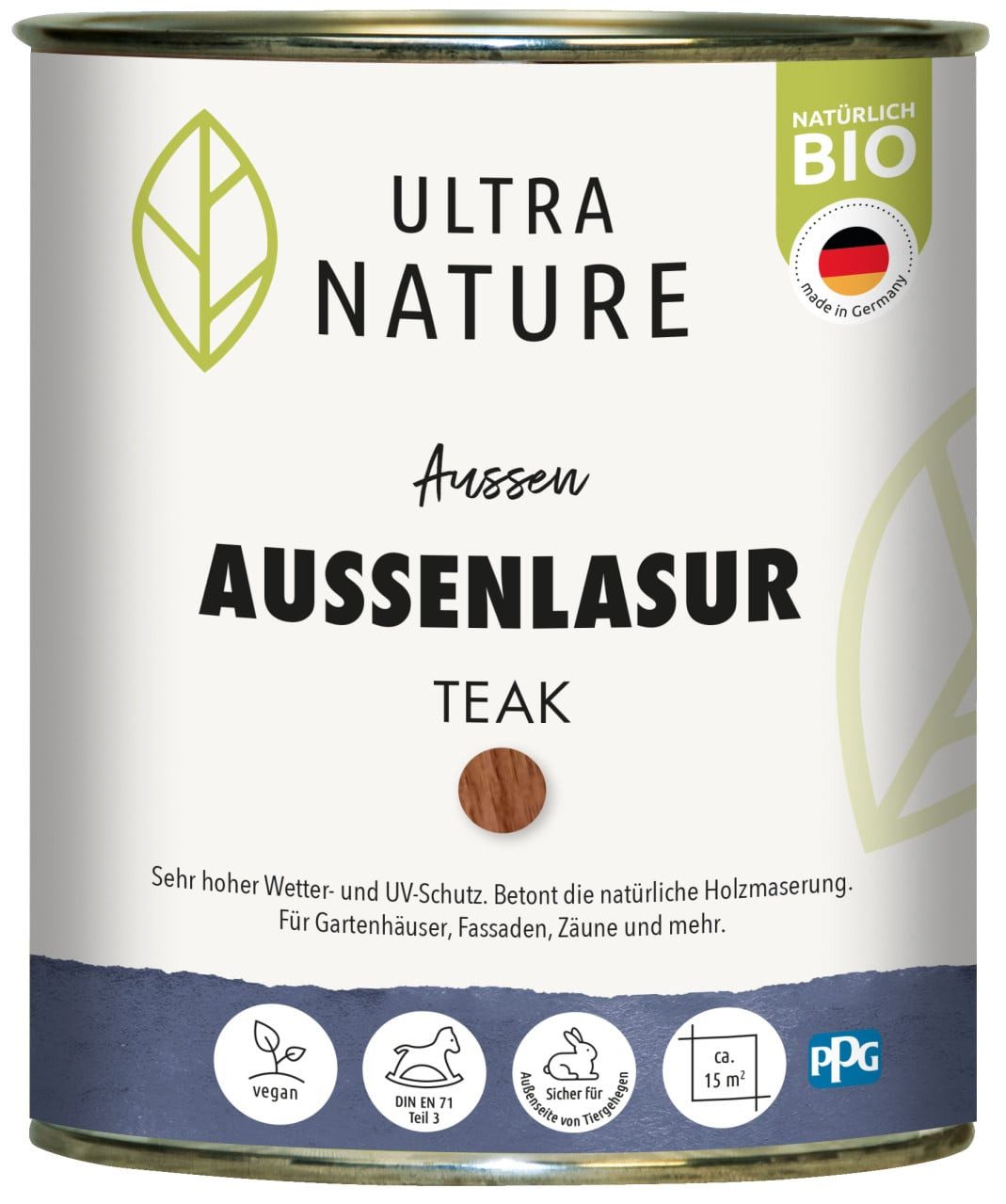 ULTRA NATURE Lasur Ultra Nature Außenlasur 750 ml teak