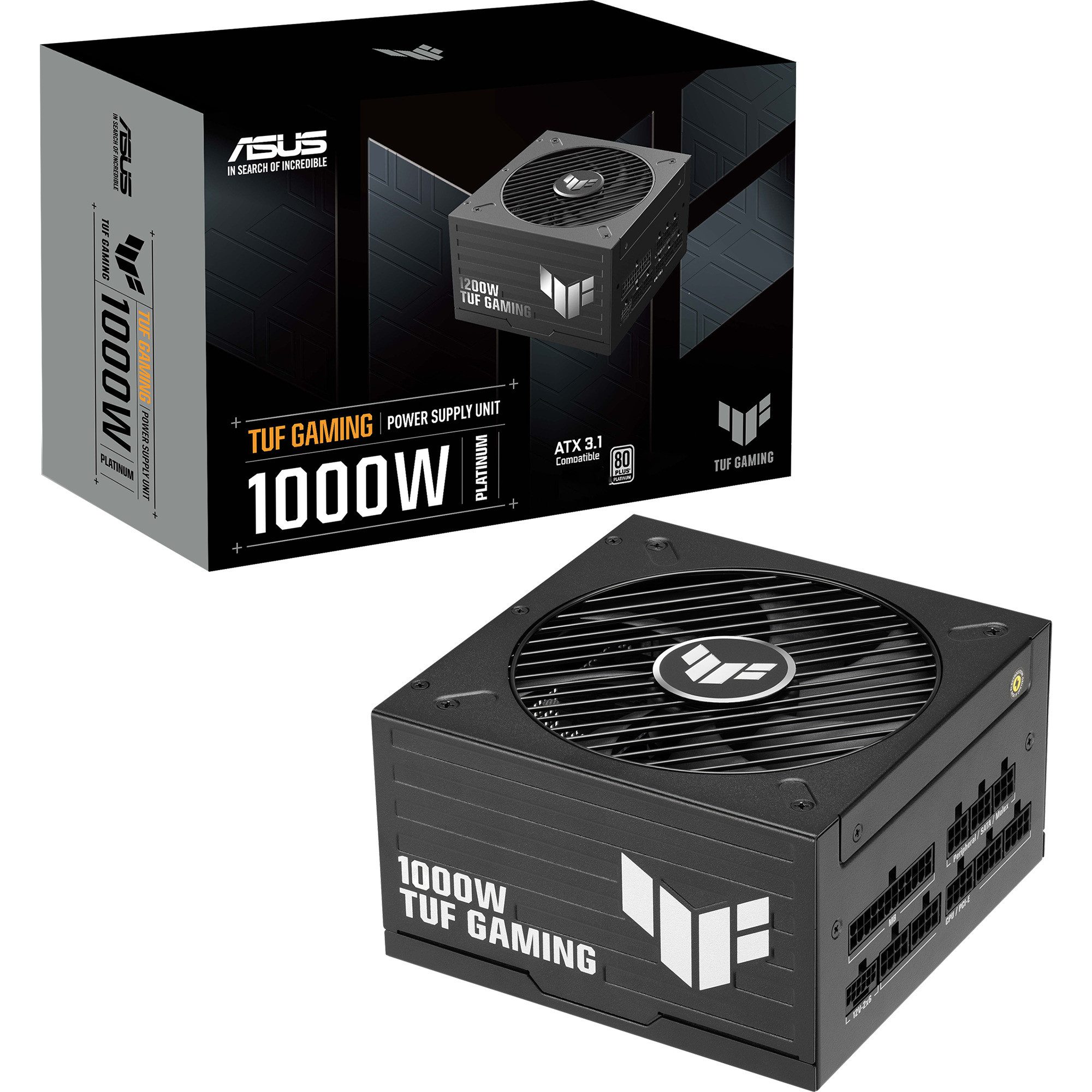 Asus ASUS TUF-GAMING-1000P, PC-Netzteil, (1x 12-Pin PC-Netzteil (80 PLUS Platinum)