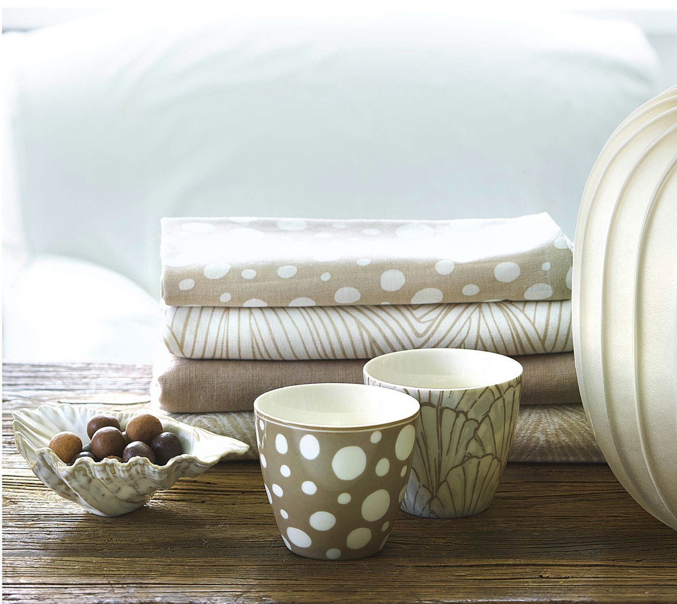 Greengate Kissenhülle Neva Kissenhülle mit Stickerei beige 40x40cm