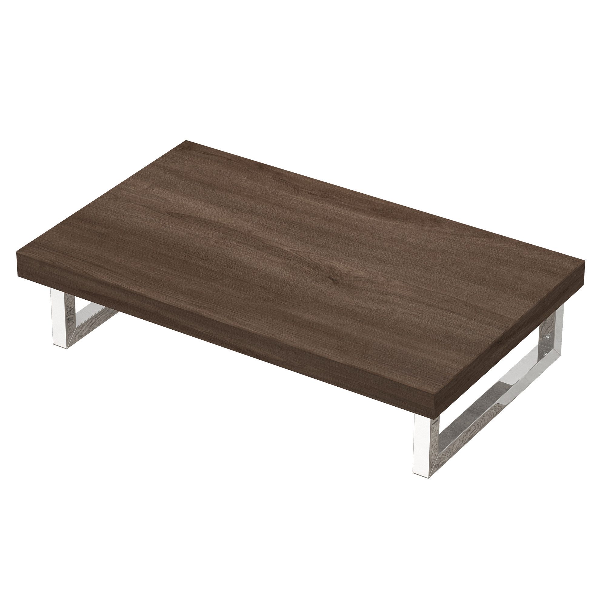Mai & Mai Waschtischplatte Holzplatte Badezimmer Inkl. 2x Edelstahl Konsolenträger