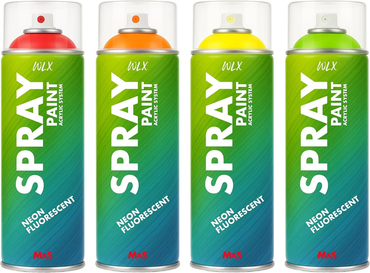 Greenpoint Sprühlack Fluoreszenz Sprayfarben Neon Sprühlack Markierungsfarbe, Fluoreszierend, hochsichtbar, schnelltrocknend, hochglänzend