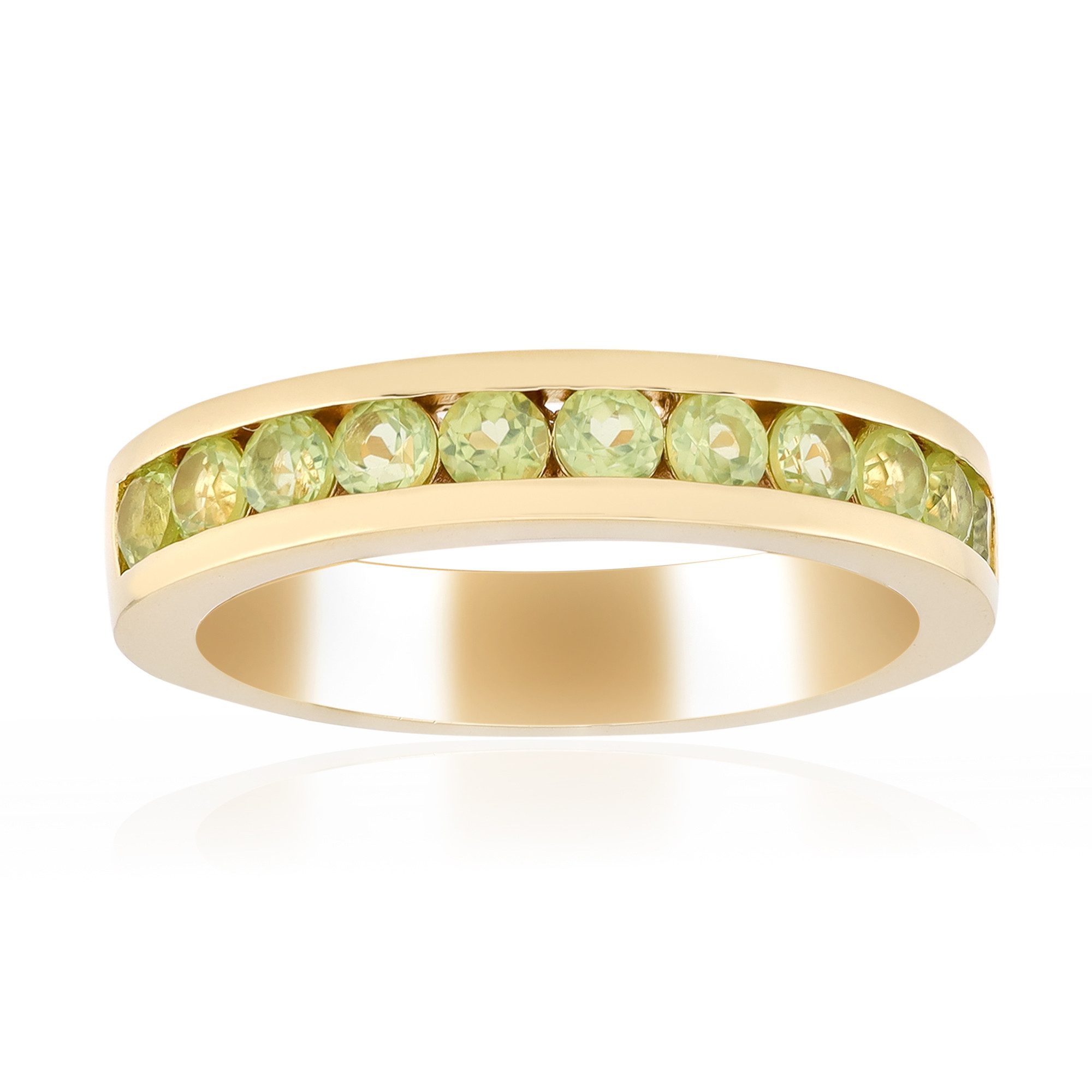 Cavill Silberring Schicker Ring aus vergoldetem Silber mit burmesischem Peridot (1-tlg)