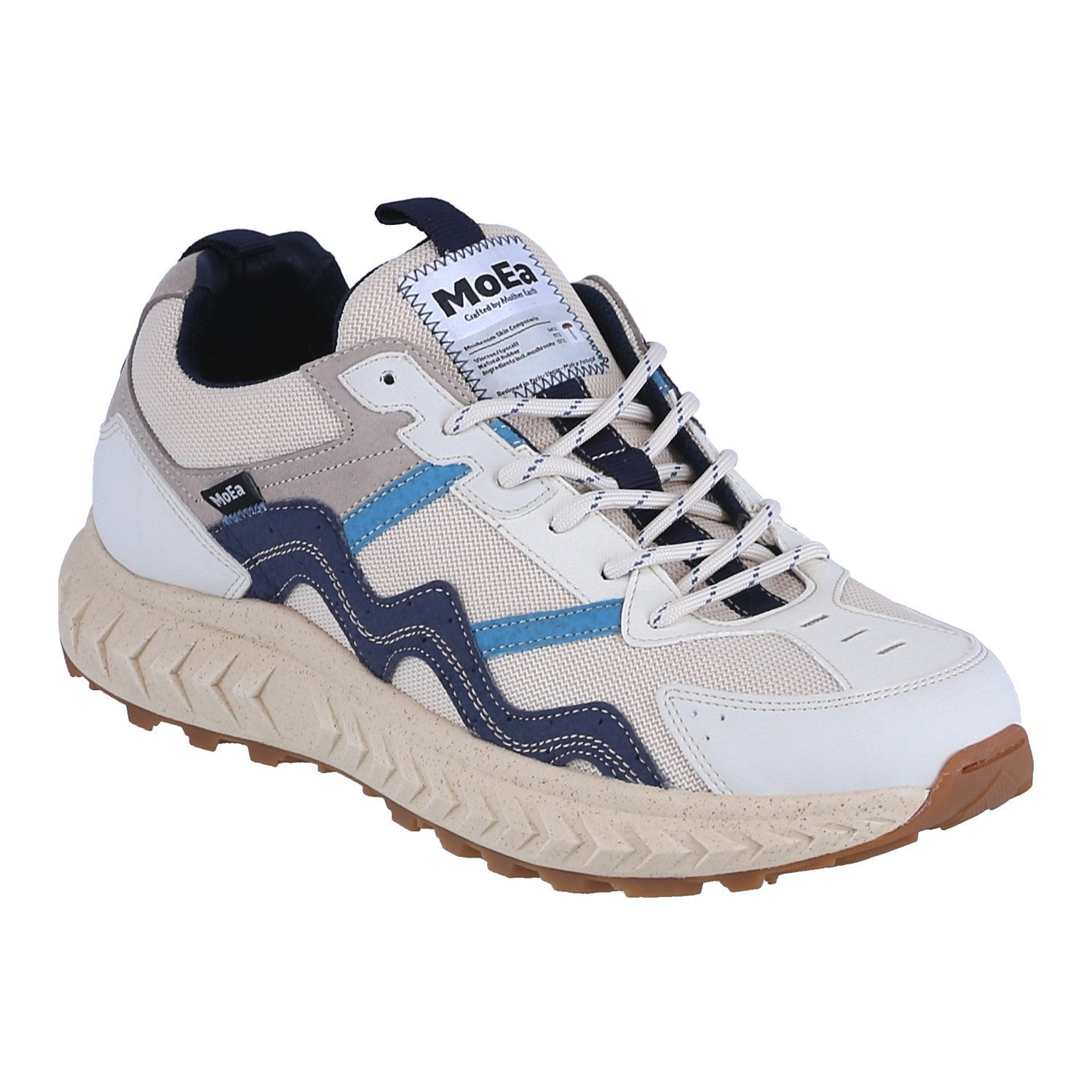 Moea Gen7 - Mushroom - weiss/blau/grau Herren Sneaker – Bild 3 von 5