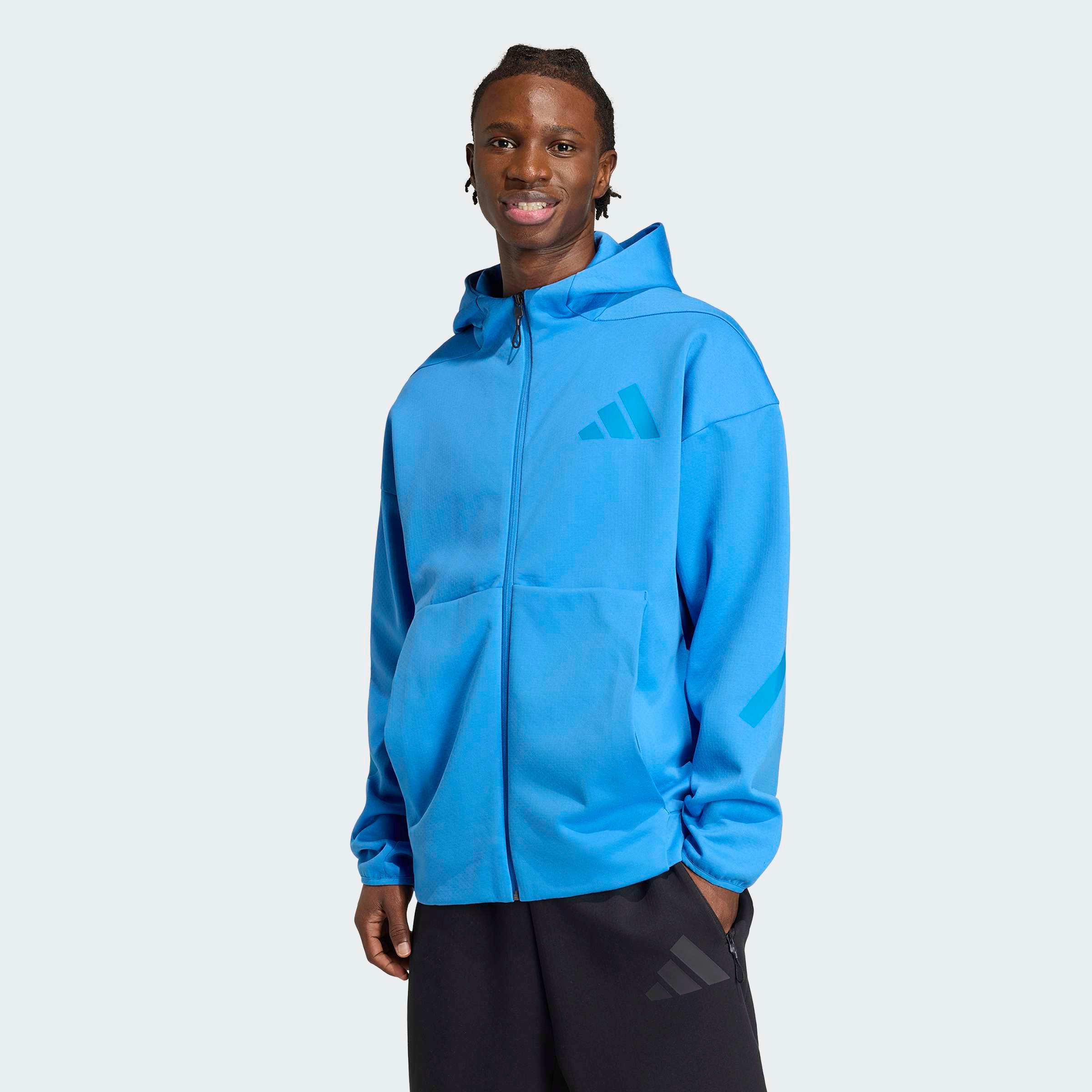 adidas Sportswear Kapuzensweatshirt NEW ADIDAS Z.N.E. ZIP-HOODIE für sportliche Aktivitäten, aus Polyester und Baumwolle