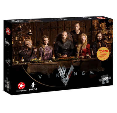 Winning Moves Puzzle Puzzle Vikings Ragnar's Court 500 Teile, 500 Puzzleteile