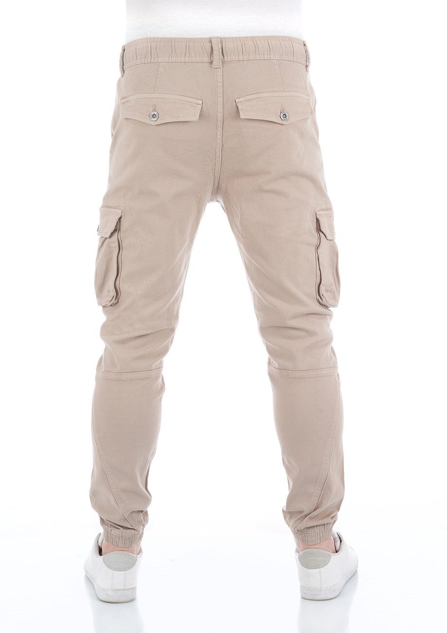 riverso Cargohose Herren Hose RIVHanno Slim Fit Outdoor Freizeithose mit Stretch