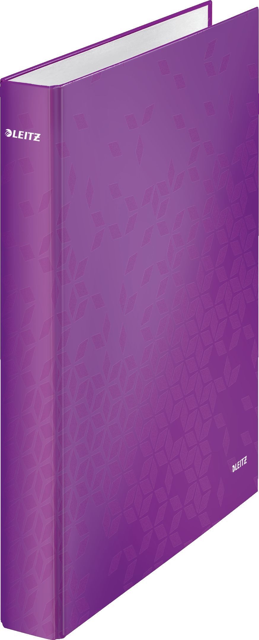 Präsentationsordner Ringbuch Wow A4 Pappe laminiert 2 Ringe 25mm violett.