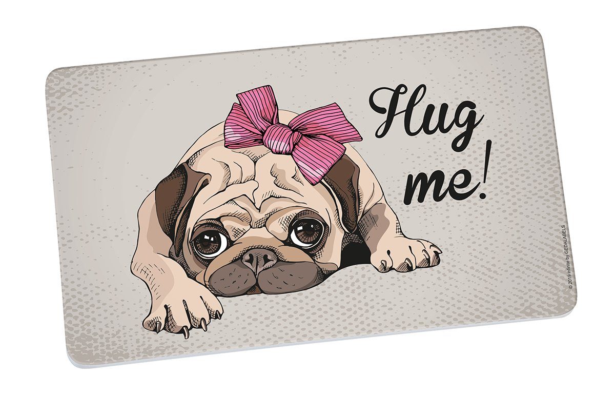 Frühstücksbrett Vintage Mops