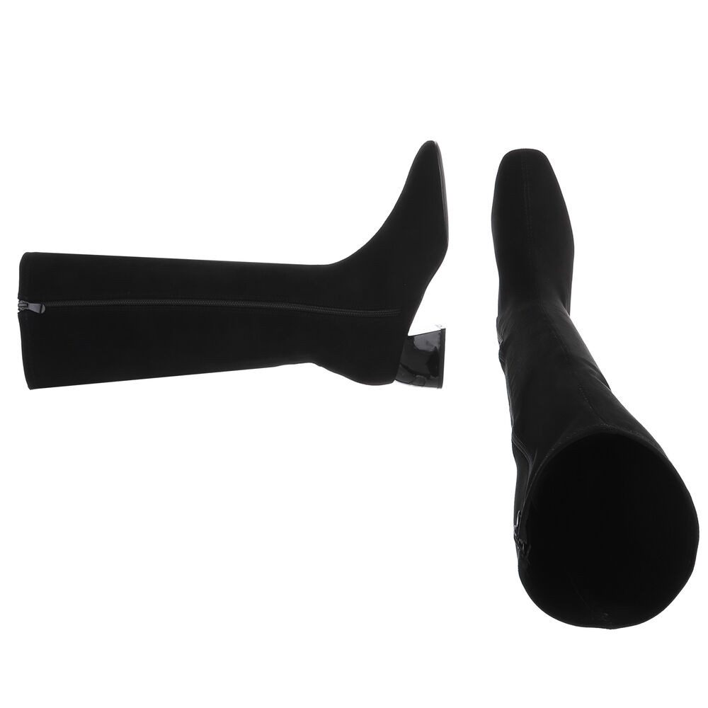 Ital-Design Elegante Damen-Stiefeletten mit Blockabsatz und Schaft Stiefel günstig online kaufen