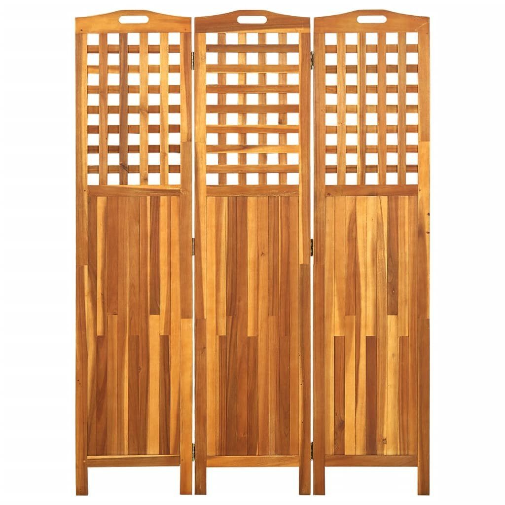 vidaXL Raumteiler 3-teiliger Raumteiler 121x2x170 cm Massivholz, 1-tlg.