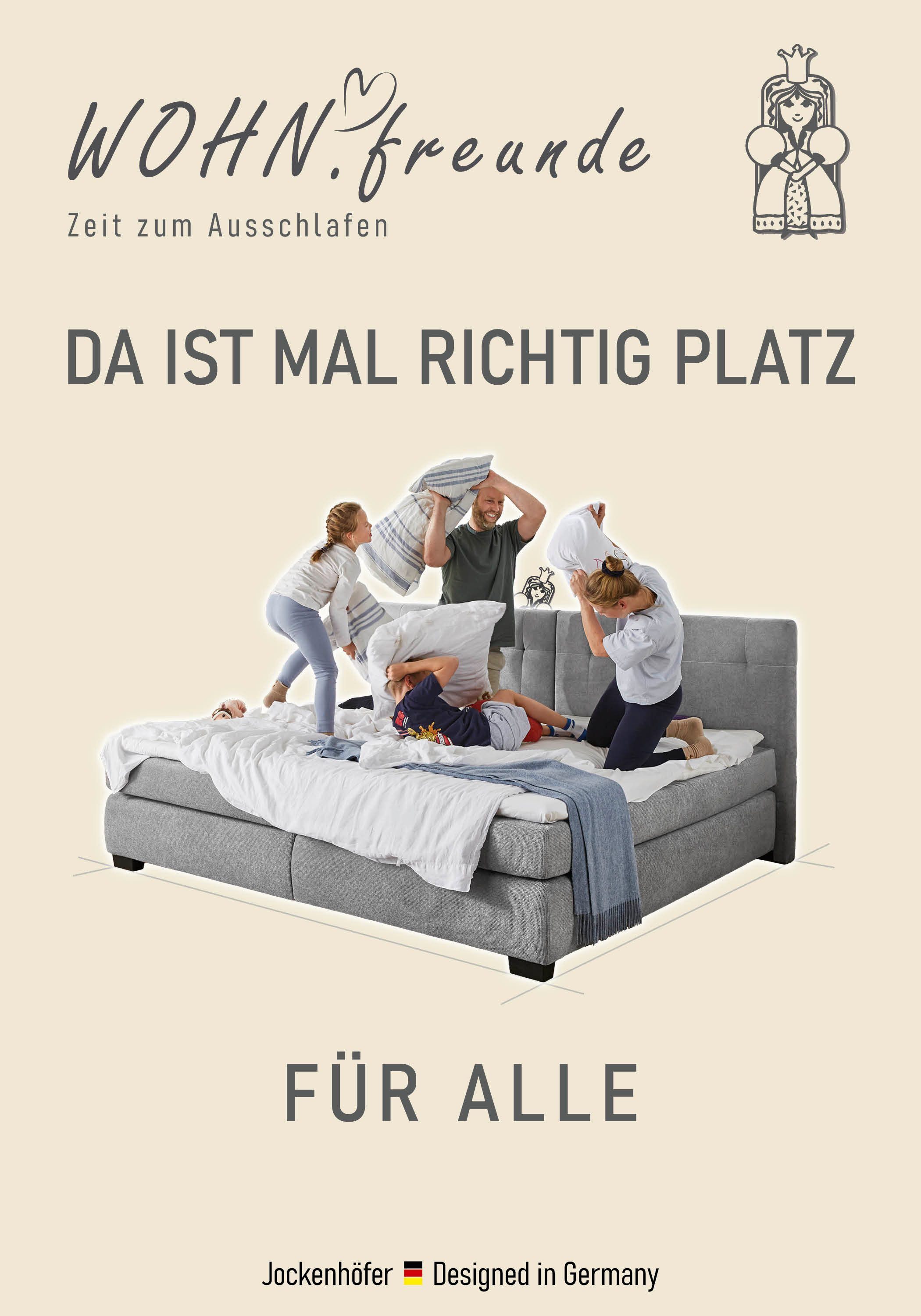 Jockenhöfer Gruppe Boxspringbett "Family, inklusive 7-Zonen-TTFK-Matratzen günstig online kaufen