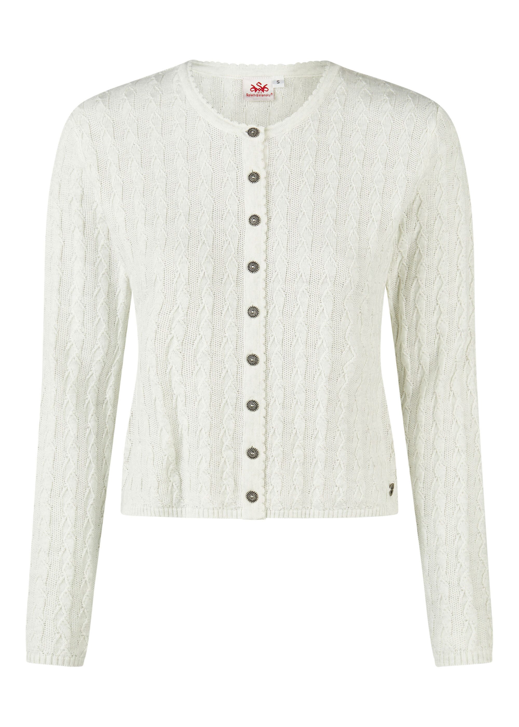 Spieth & Wensky Trachtenstrickjacke Hummeltal (1-tlg) mit klassischem Zopfmuster