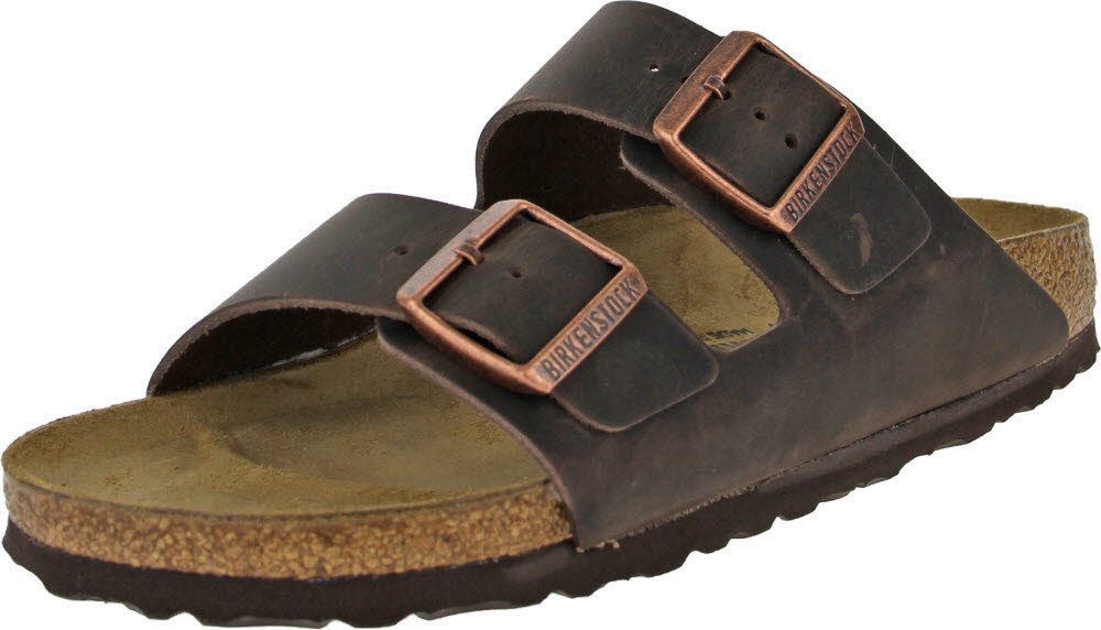 Birkenstock Birkenstock Arizona braun Fettleder Keilpantolette günstig online kaufen