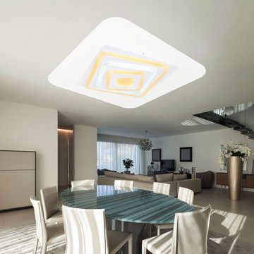 etc-shop LED Deckenleuchte, Leuchtmittel inklusive, Kaltweiß, Warmweiß, Neutralweiß, Tageslichtweiß, Alexa Deckenlampe Smart Deckenleuchte Sprachsteuerung LED