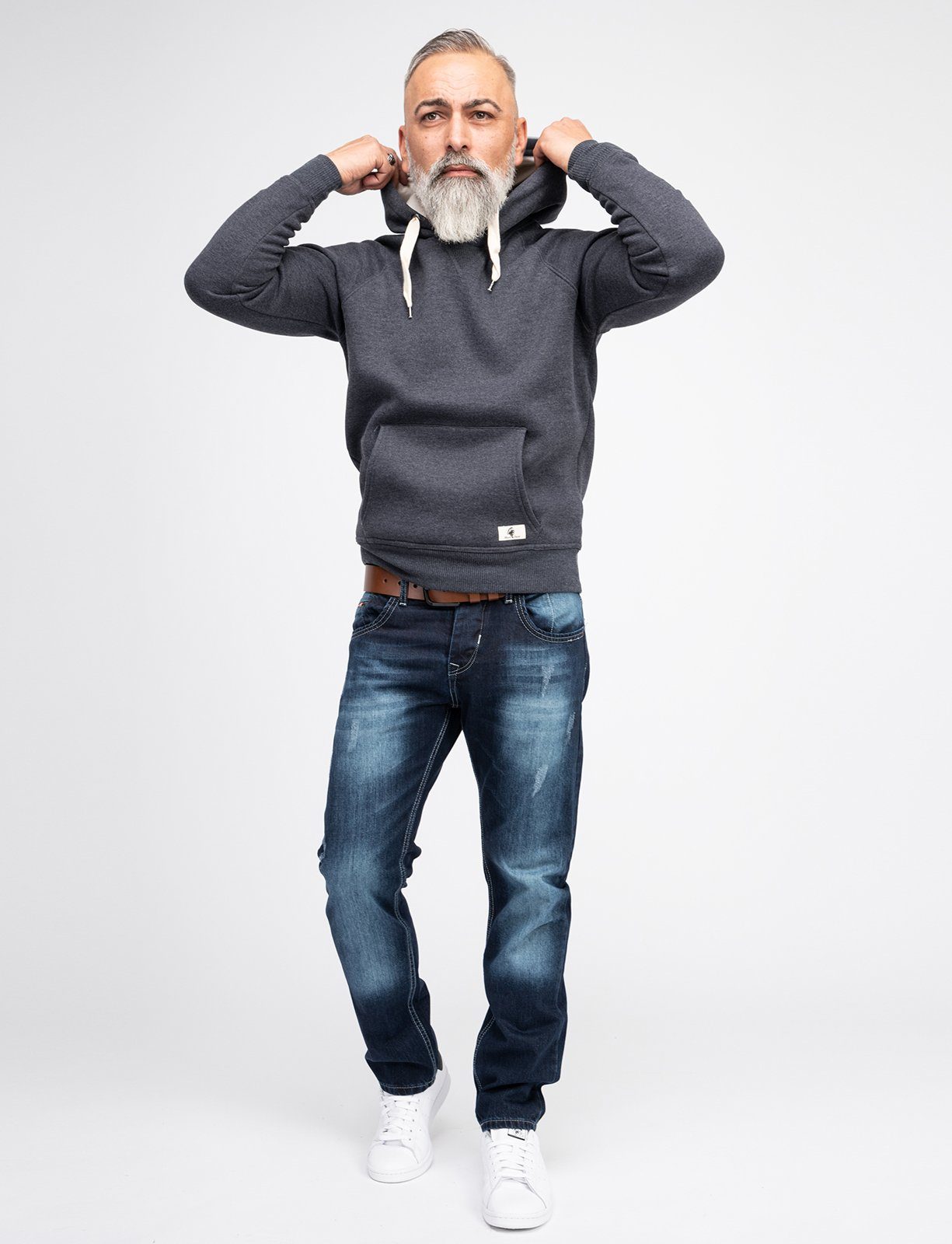 Rock Creek Straight-Jeans Herren Jeans Stonewashed günstig online kaufen