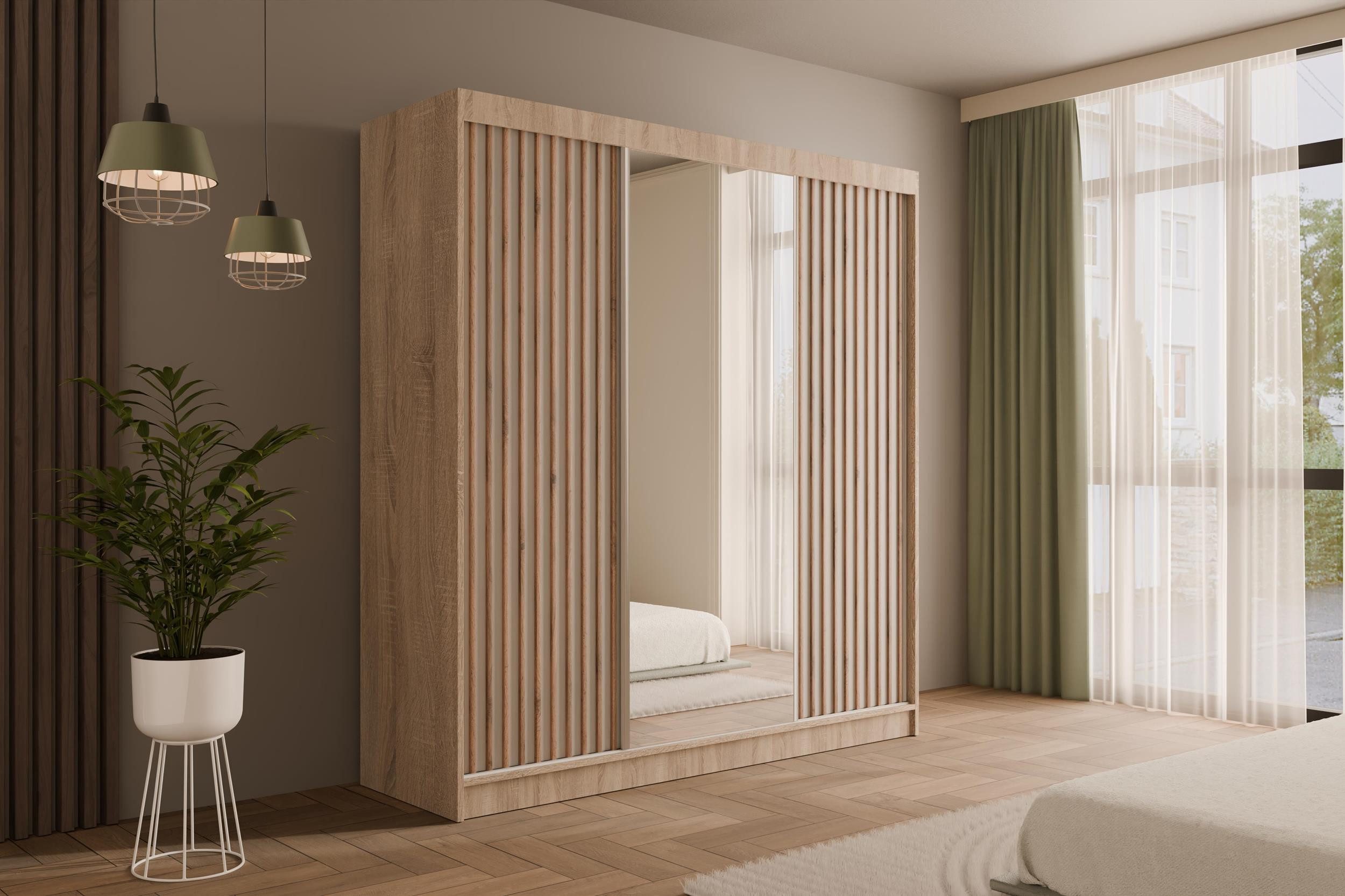 ALTDECOR Schiebetürenschrank V2-ZENTI (Kleiderschrank Garderobenschrank mit günstig online kaufen