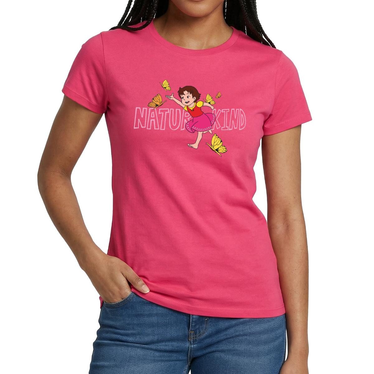 T-Shirt Heidi Naturkind Schmetterlinge Frauen T-Shirt