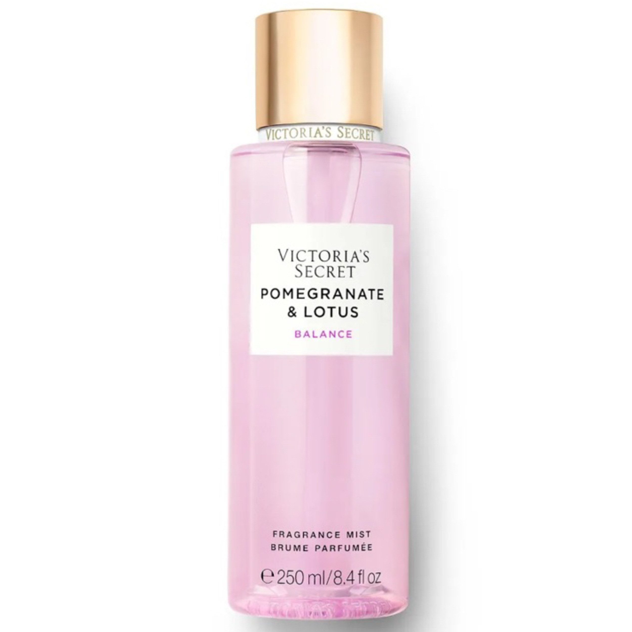 Victorias Secret Körperspray Pomegranate & Lotus Balance Fragrance Mist 250ml, Leichtes Fragrance Mist mit Granatapfel & Lotus