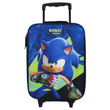 Sonic The Hedgehog Trolley Sonic Prime Kinder 2tlg Set Trolley Kinderkoffer plus Strandtuch, 2 Rollen