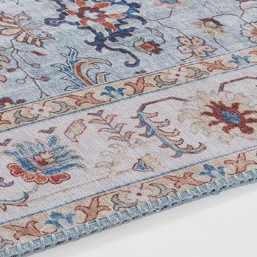 Teppich Vintage Teppich Vivana hellblau, NOURISTAN, rechteckig, Höhe: 5 mm