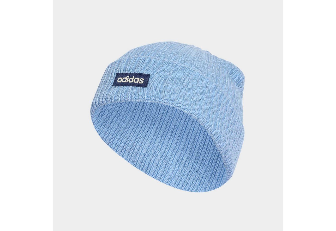 adidas Sportswear Beanie LINEAR BEANIE, BÜNDCHEN mit umgeschlagenem Bündchen, schlichtes Design, zeitlose Silhouette