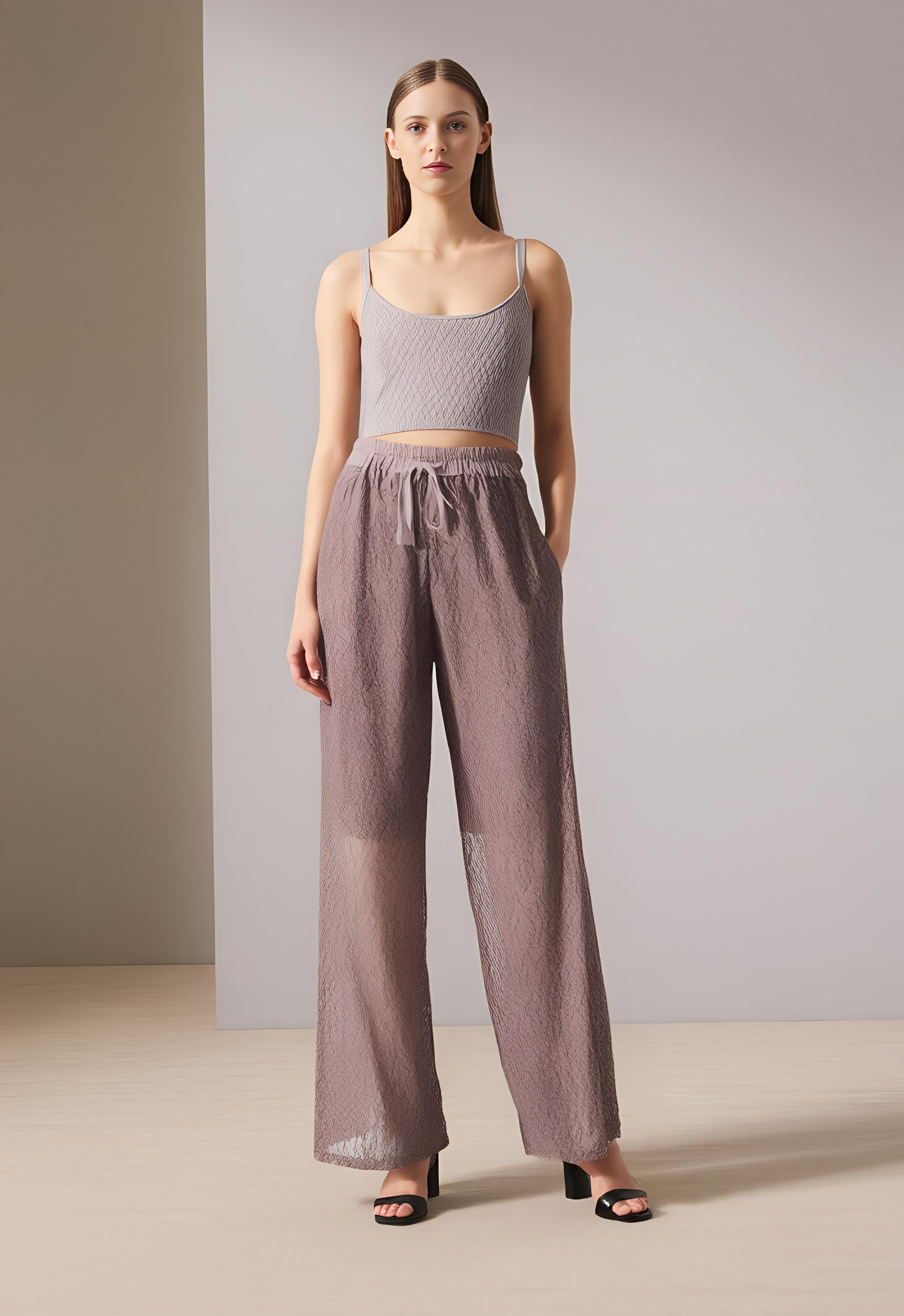 Stoffhose Spitzenhose 20634
