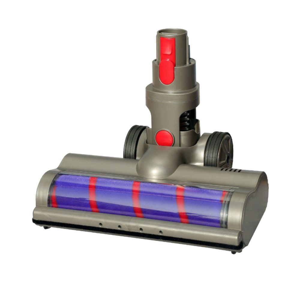 Trade-Shop Turbodüse Softroller Bodendüse passend für Dyson V7 V8 V10 V11 V15 SV10 SV12, Zubehör für Dyson 966489-08, 966489-11, 966489-04, 966489-12, 966489-15, motorisiert, LED an der Vorderseite, Drehkippgelenk, Gummi-Laufrollen