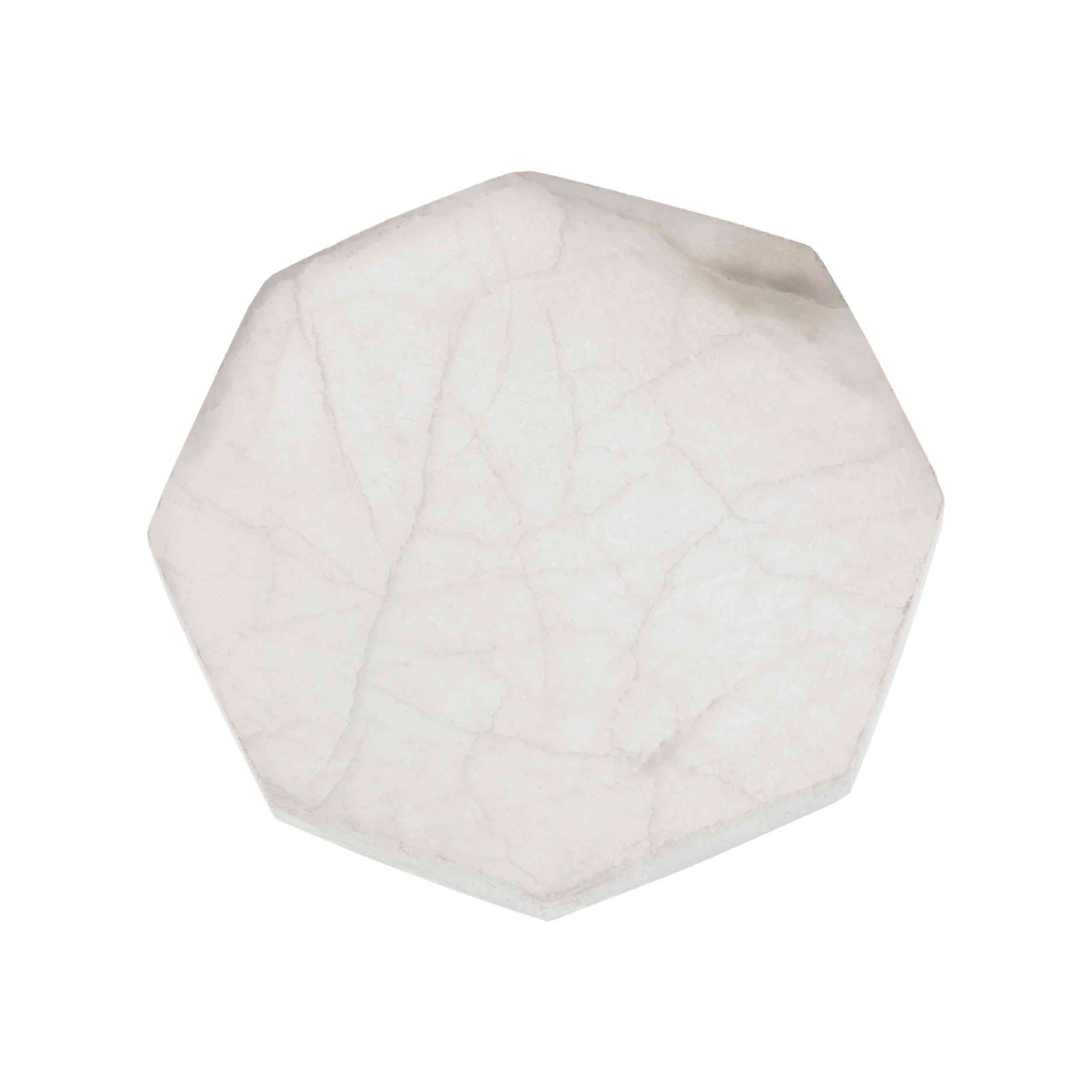 NKlaus Edelstein 11 cm Selenit Platte – für Schmuck & Heilsteine, Meditation