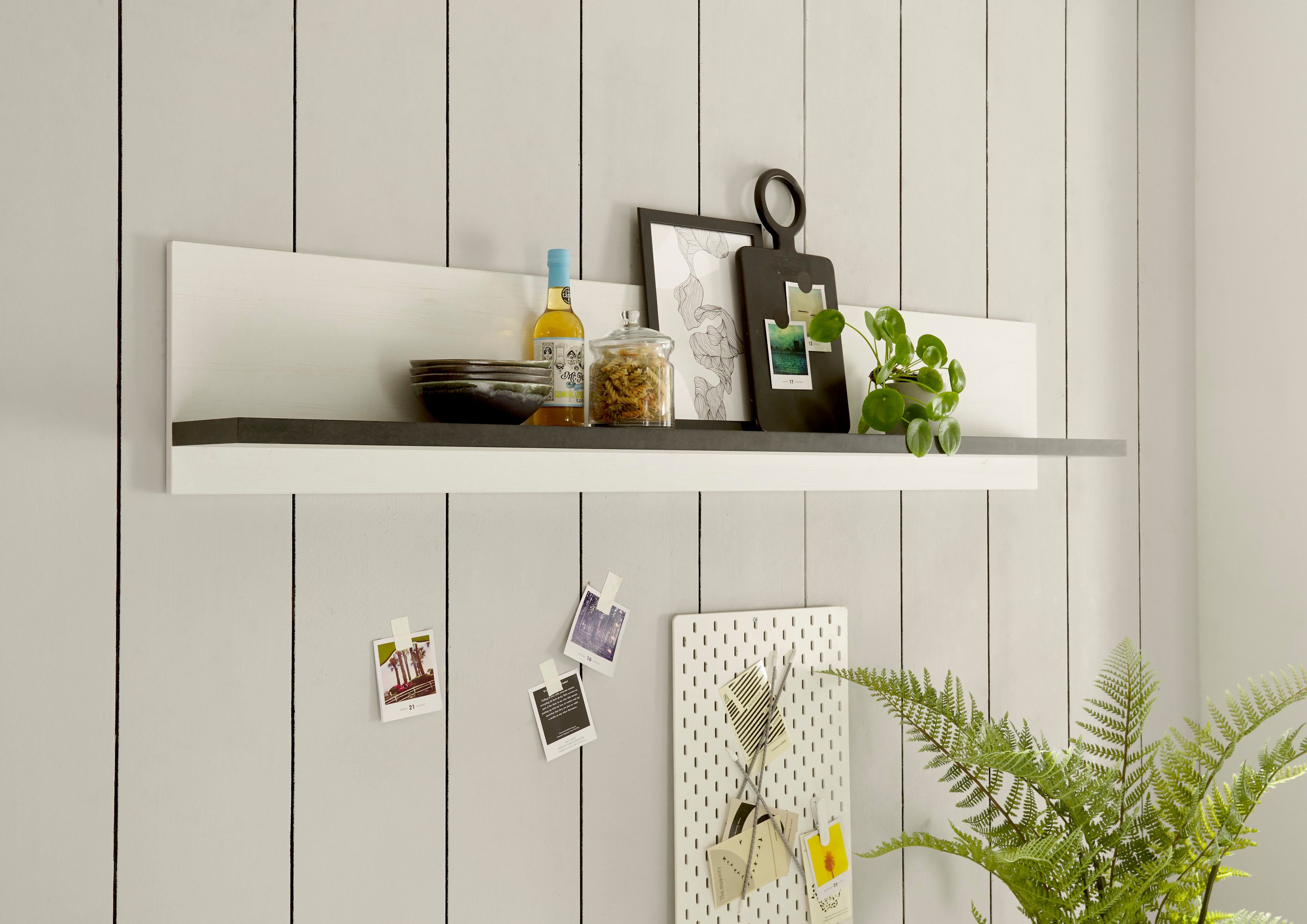 Home affaire Wandregal Sherwood, Breite 160 cm, in modernem Holz Dekor, 28 günstig online kaufen