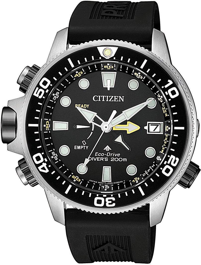 Citizen Taucheruhr Promaster Eco-Drive Aqualand 200m, BN2036-14E, (Set, 2-tlg., mit Verlängerungsband), Armbanduhr, Herrenuhr, Solar