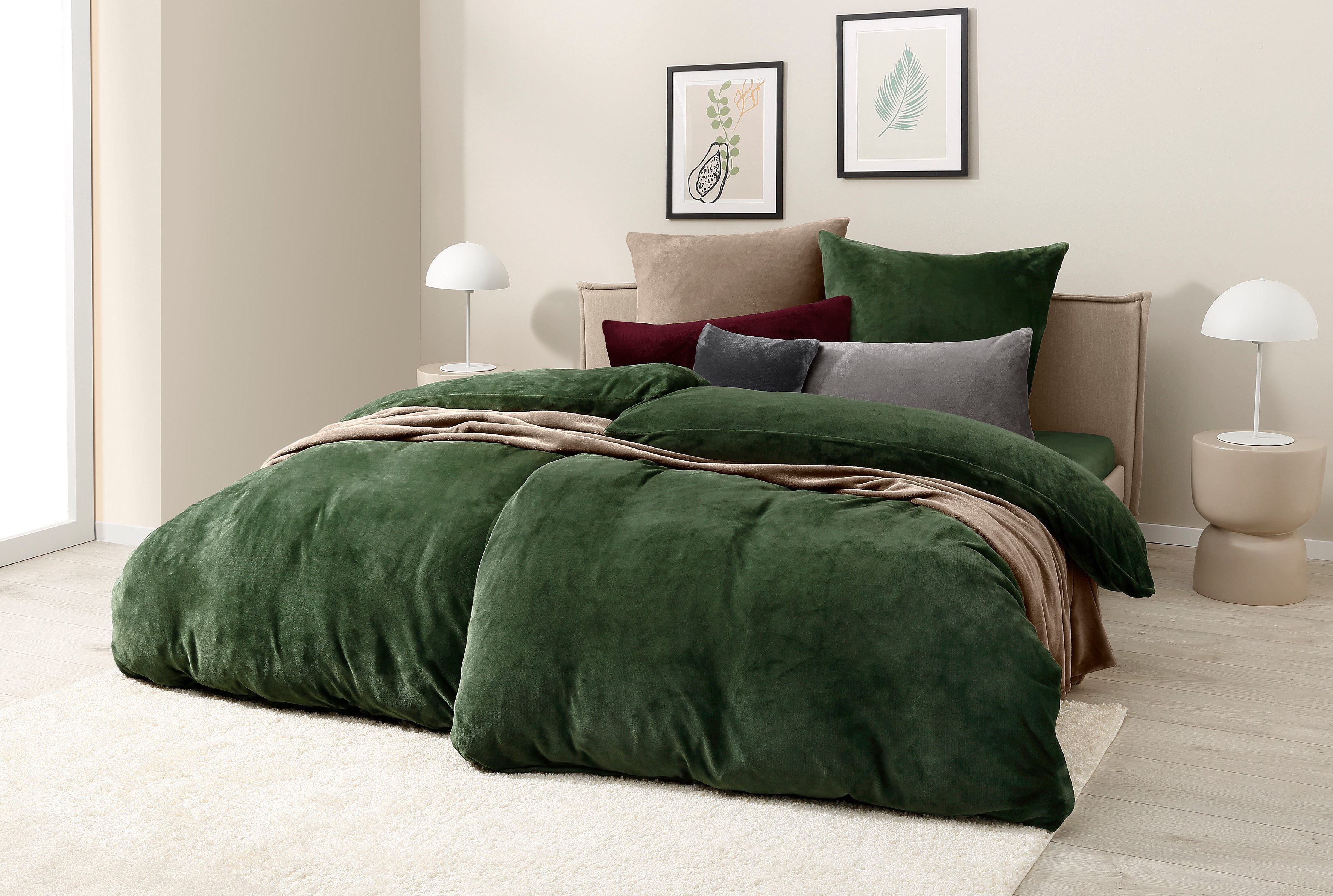 OTTO home Bettwäsche Desner3, Microfaser, 2 teilig, Bettwäsche mit Reißvers günstig online kaufen