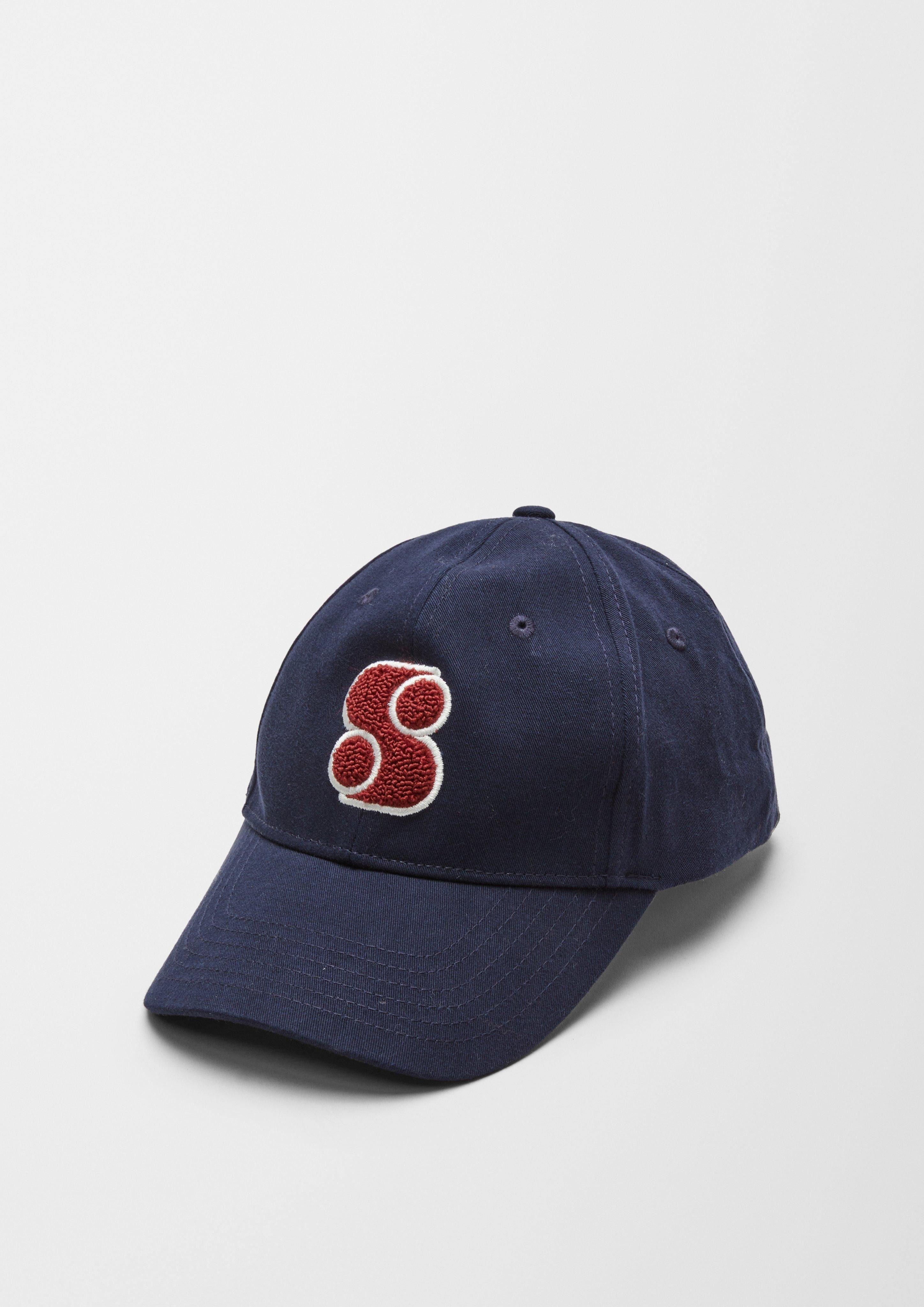 s.Oliver Baseball Cap Kappe mit Logo-Patch Logo navy