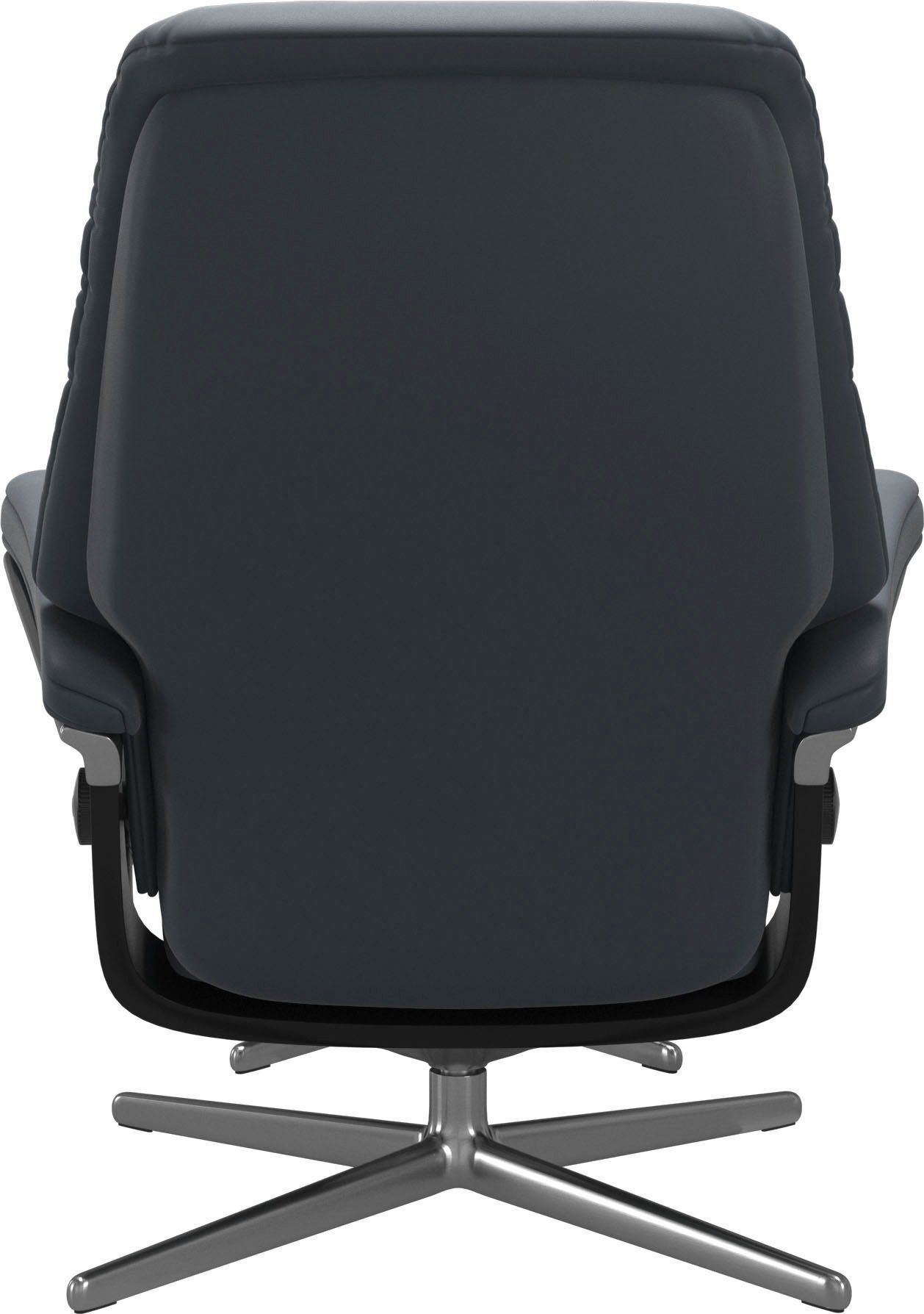 Stressless® Fußhocker Sunrise, mit Cross Base, Größe S, M & L, Holzakzent Schwarz