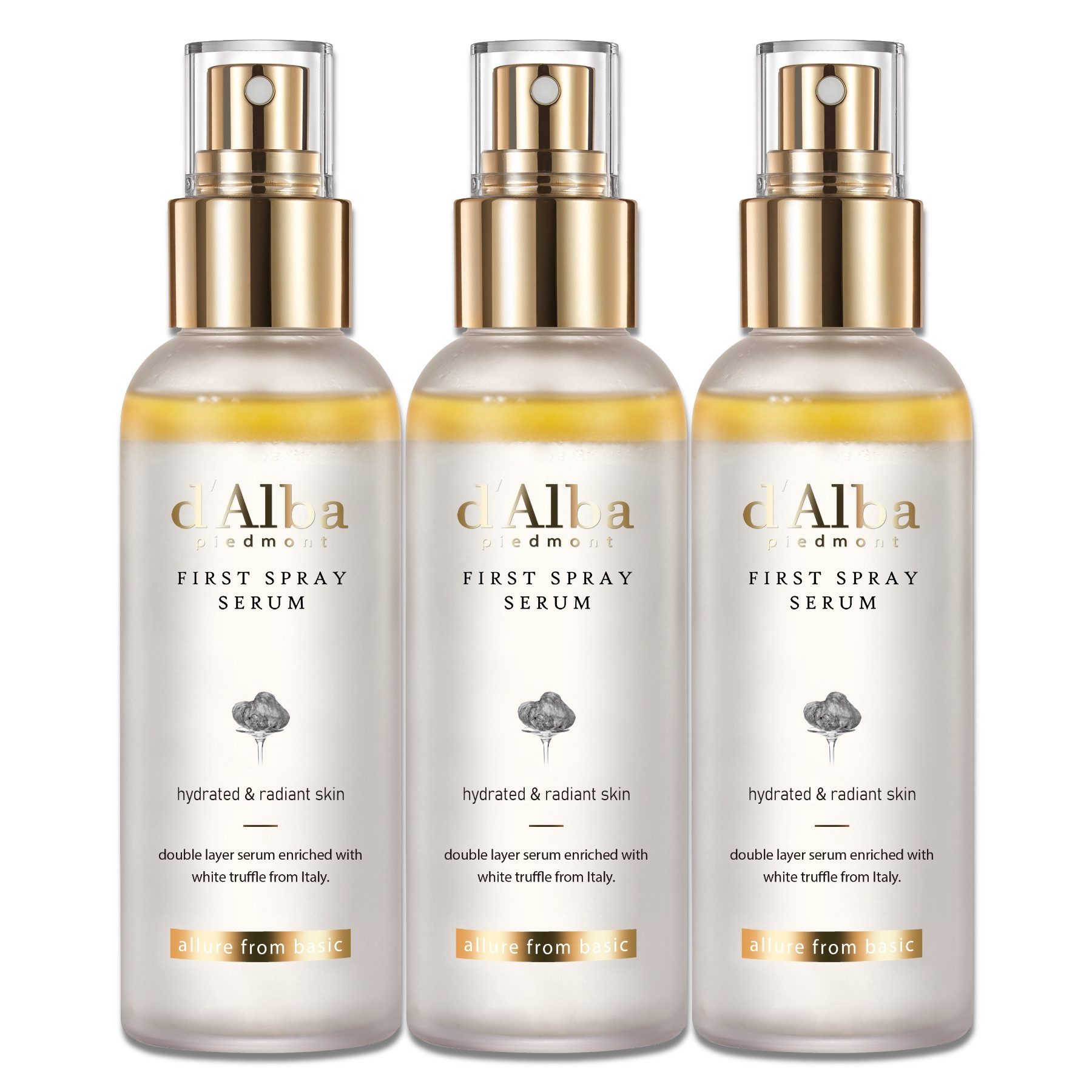 d'Alba Gesichtspflege First Spray Serum Korea Feuchtigkeit Glow Anti-Aging 100ml d’Alba, 3-tlg., Feuchtigkeitscreme, Stresslinderung