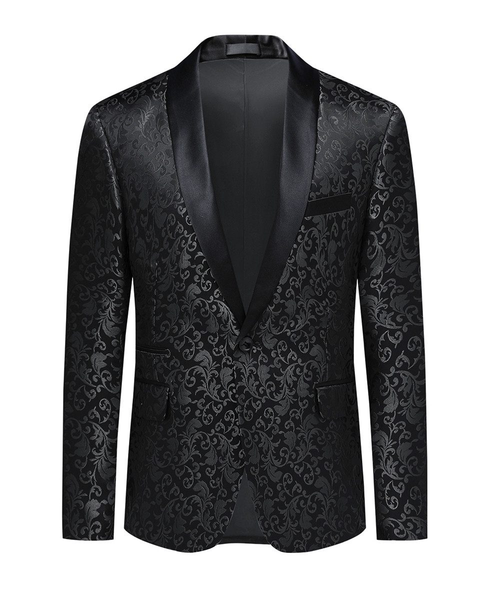 Allthemen Smokingsakko Herren Sakko Bunt Jacquard günstig online kaufen