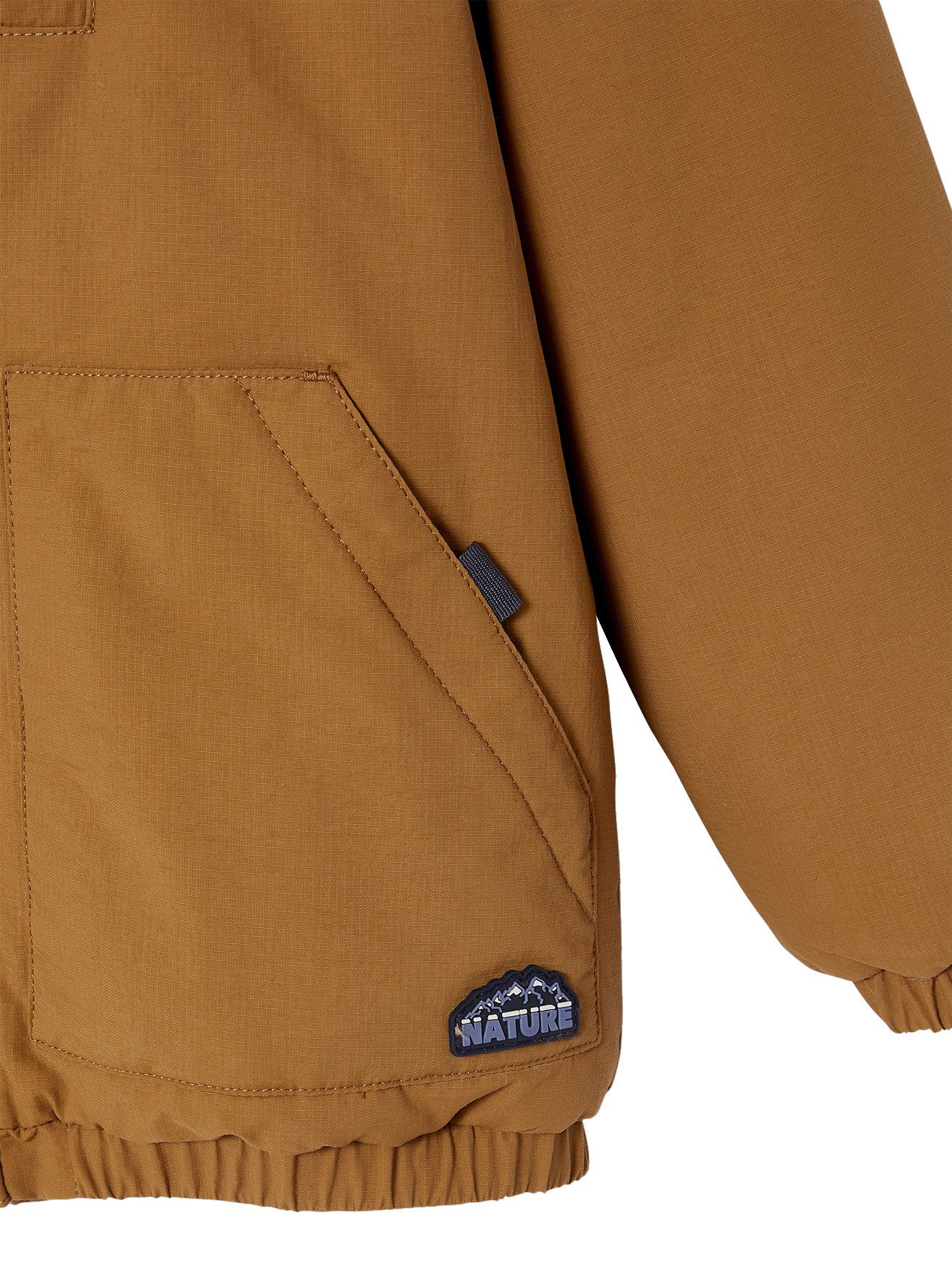 vertbaudet Parka Jungen Winterjacke mit Kapuze und Webpelzfutter, Recycling-Polyester