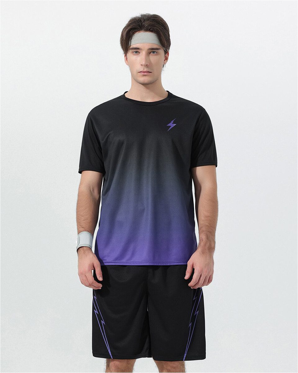 YOUTHUP Sportanzug, Herren Sportanzug mit Farbverlauf Regular Fit Set