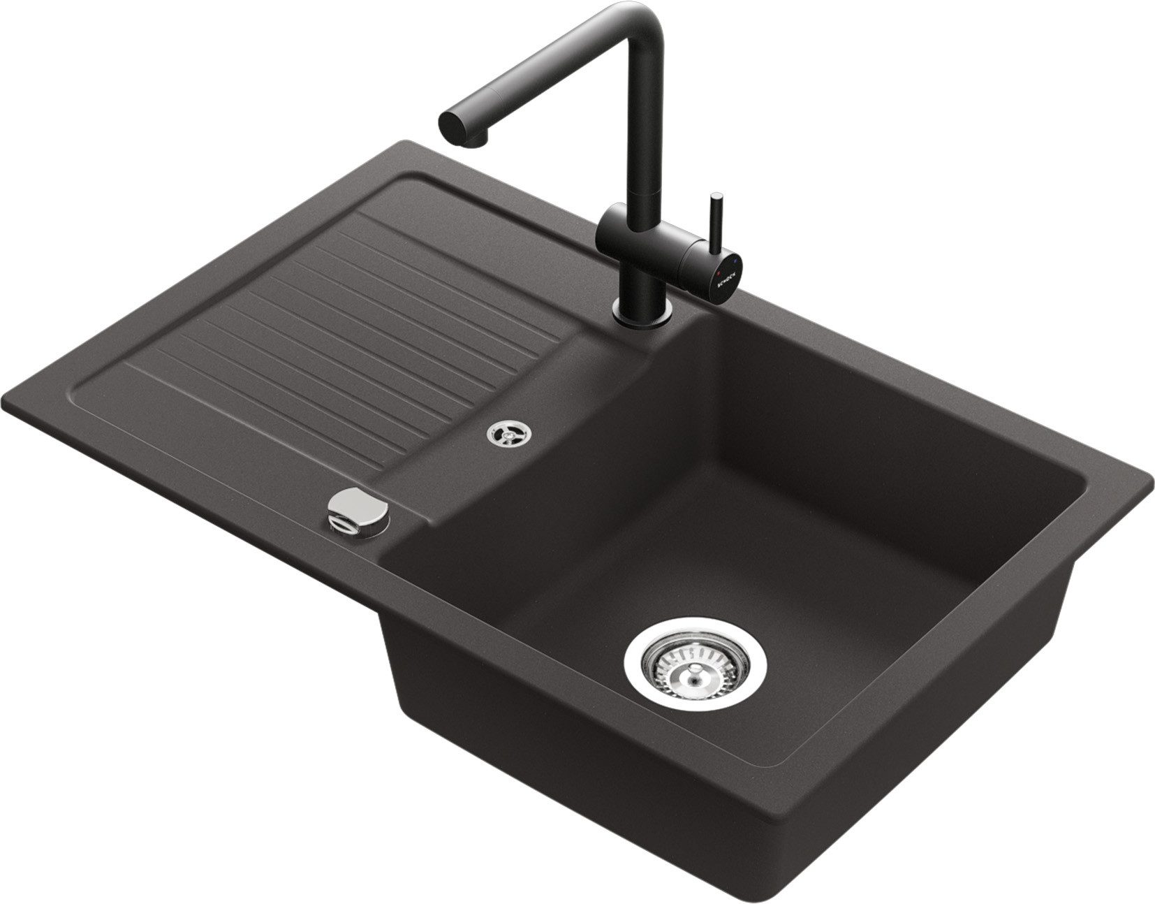 Schock Granitspüle Lima D-100S und Armatur Epos, eckig, 78/50 cm, Inklusive günstig online kaufen