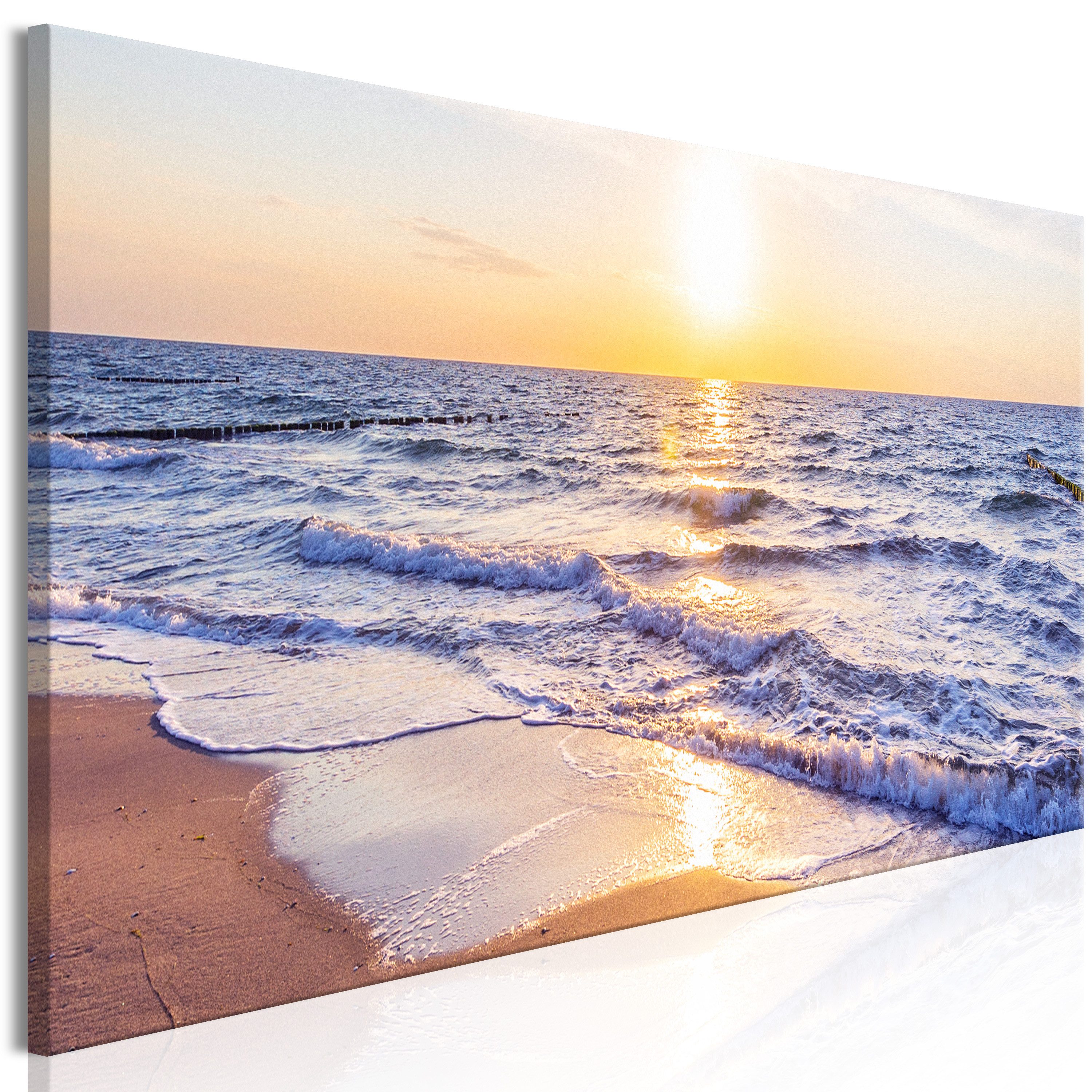 Artgeist Wandbild Calm Waves (1 Part) Narrow Brown