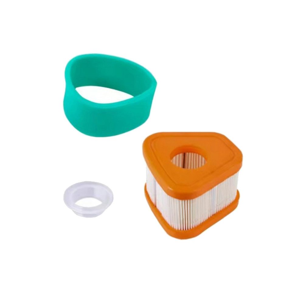 Trade-Shop Ersatzfilter Rasenmäher-Filter passend für Briggs & Stratton 123P02-0004-H5, Zubehör für Rasenmäher-, Aufsitzmäher-, Rasentraktor-Motoren, inkl. Schaumstoff-Filter / Maße (Hauptfilter): 90 x 83 x 61 mm