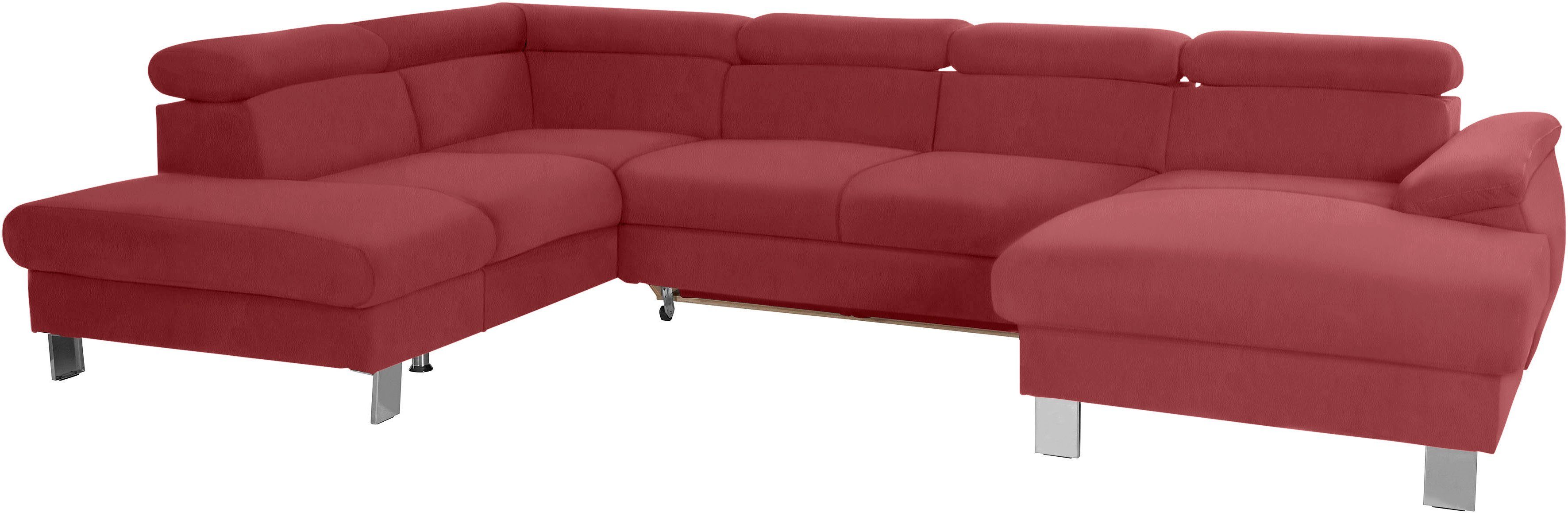 COTTA Wohnlandschaft "Komaris U-Form, B: 320 cm" mit Kopfteilverstellung, o günstig online kaufen