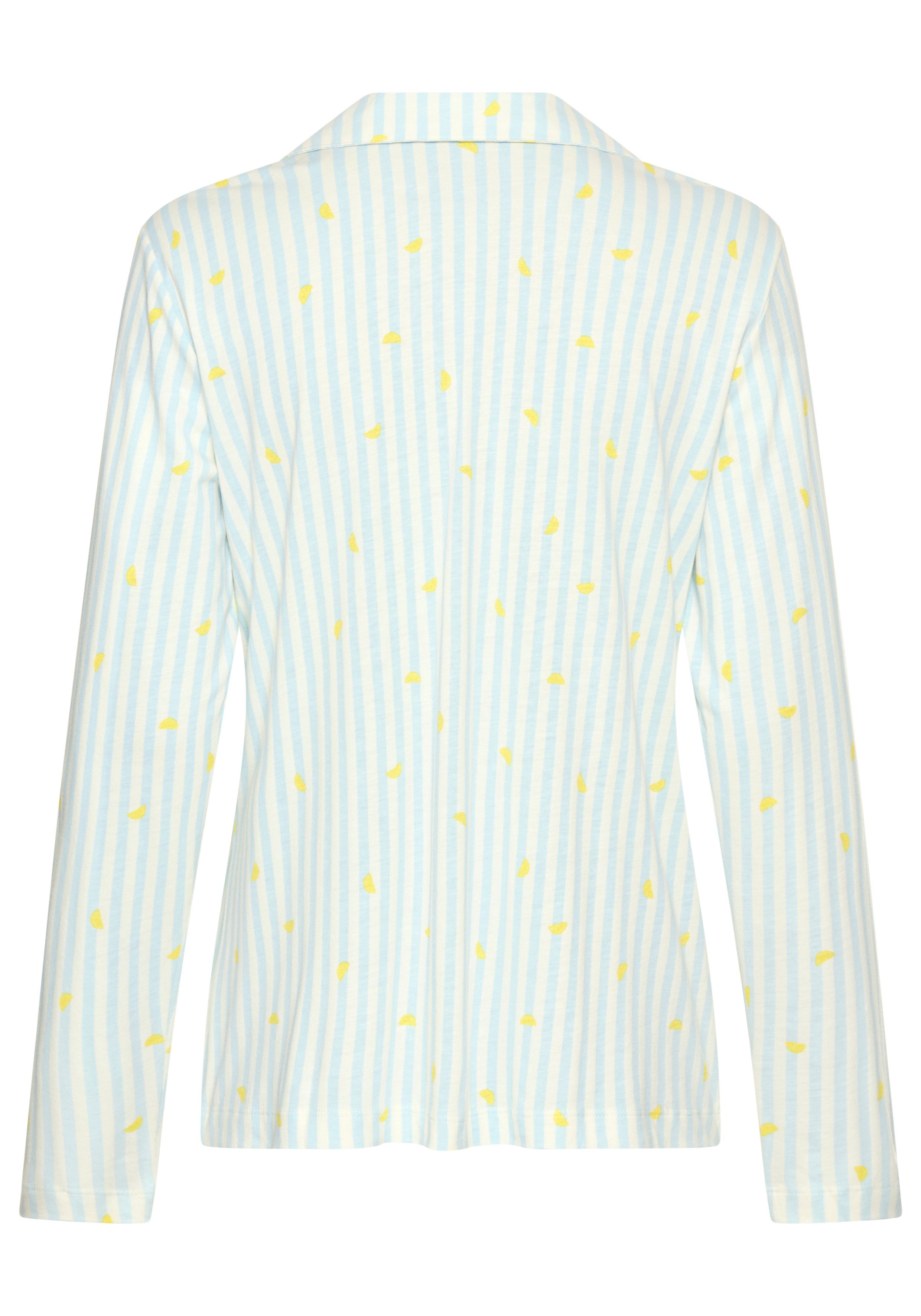 Vivance Dreams by Lascana Pyjamaoberteil mit süßem Streifen- und Früchtedruck – Bild 4 von 5