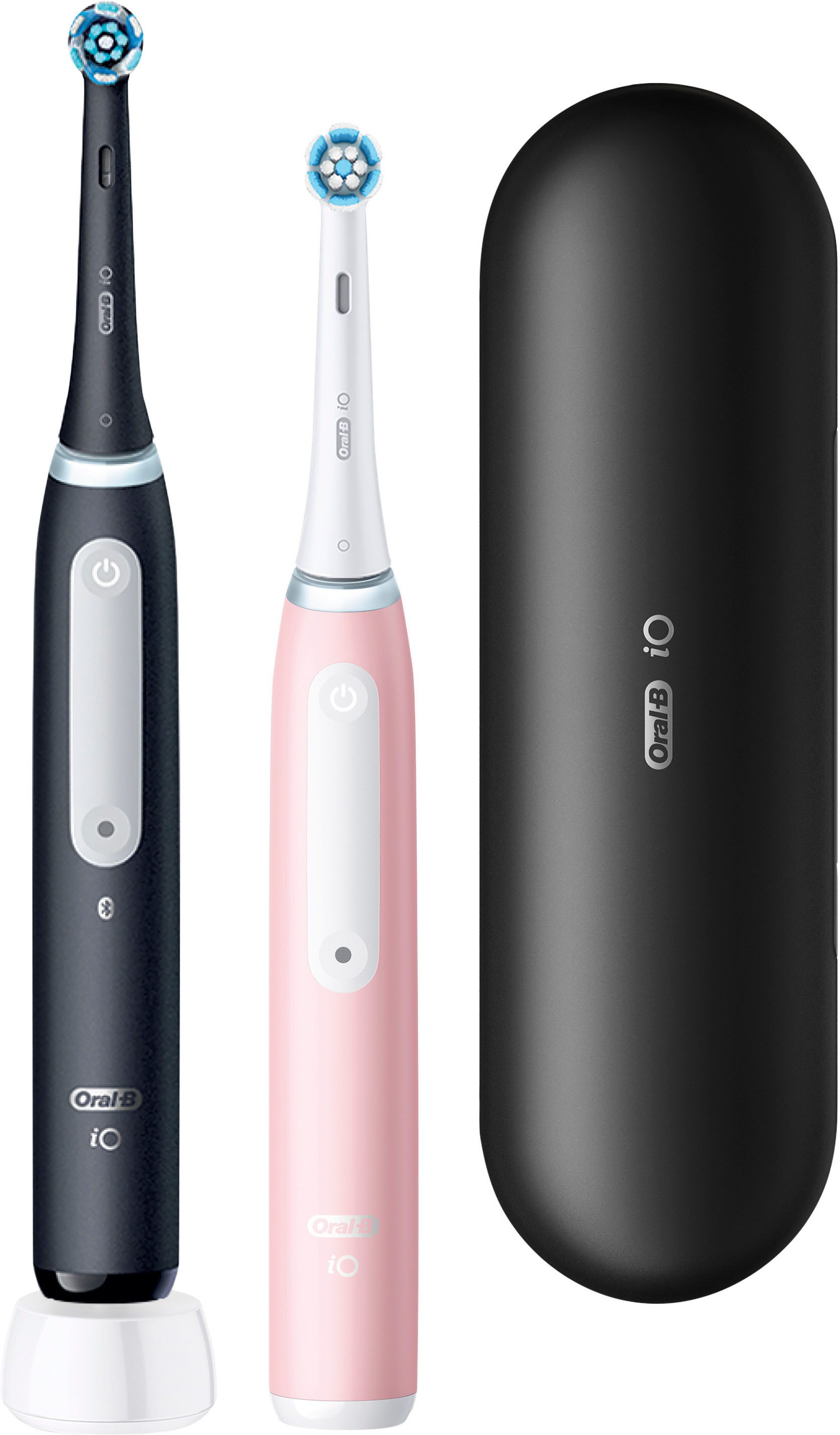 Oral-B Elektrische Zahnbürste iO Series 3 Doppelpack, Aufsteckbürsten: 2 St., Magnet-Technologie
