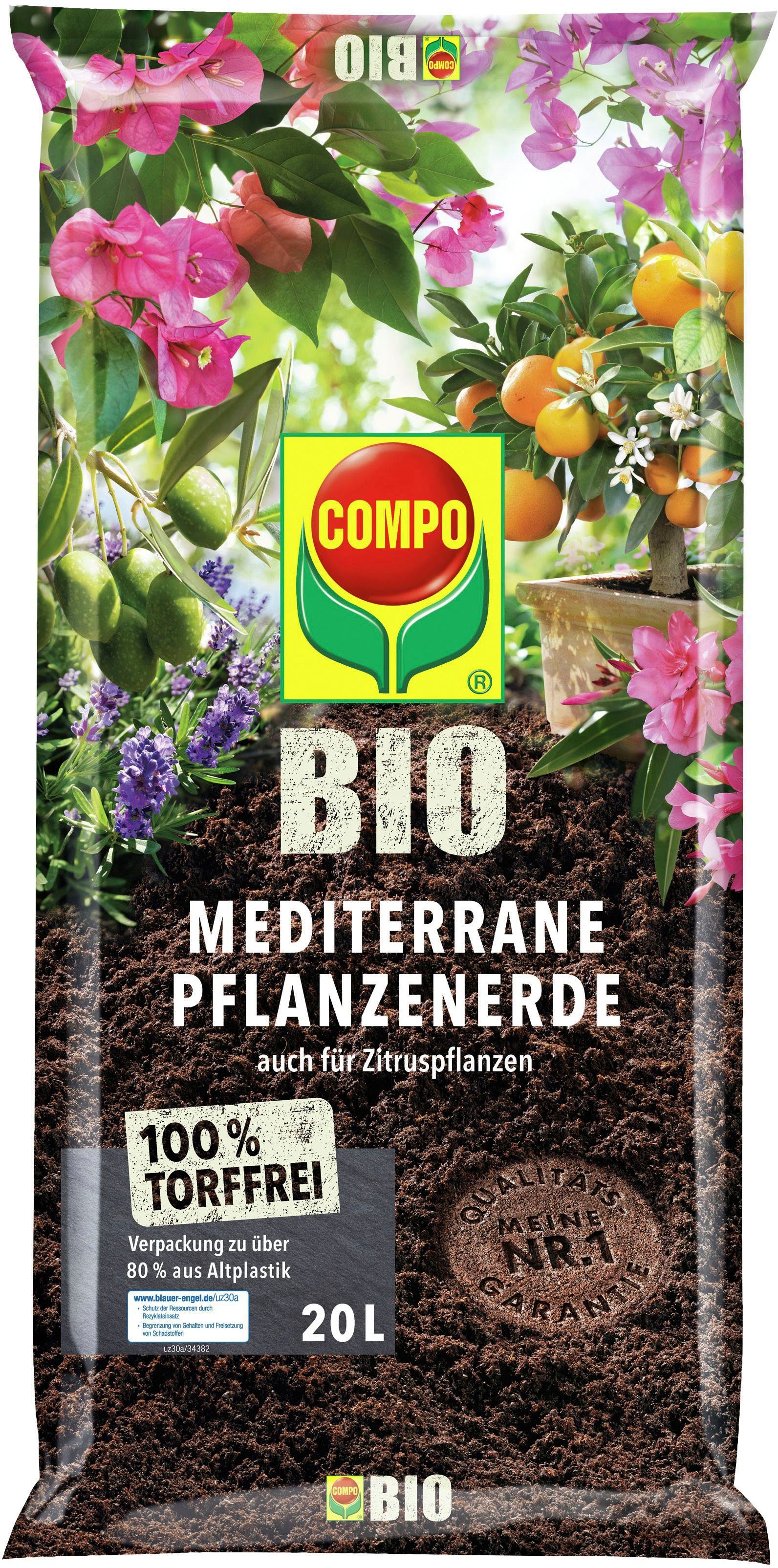Chrysal Erde für Zitruspflanzen 10 L Blumenerde Pflanzerde mediterrane Pflanzen 