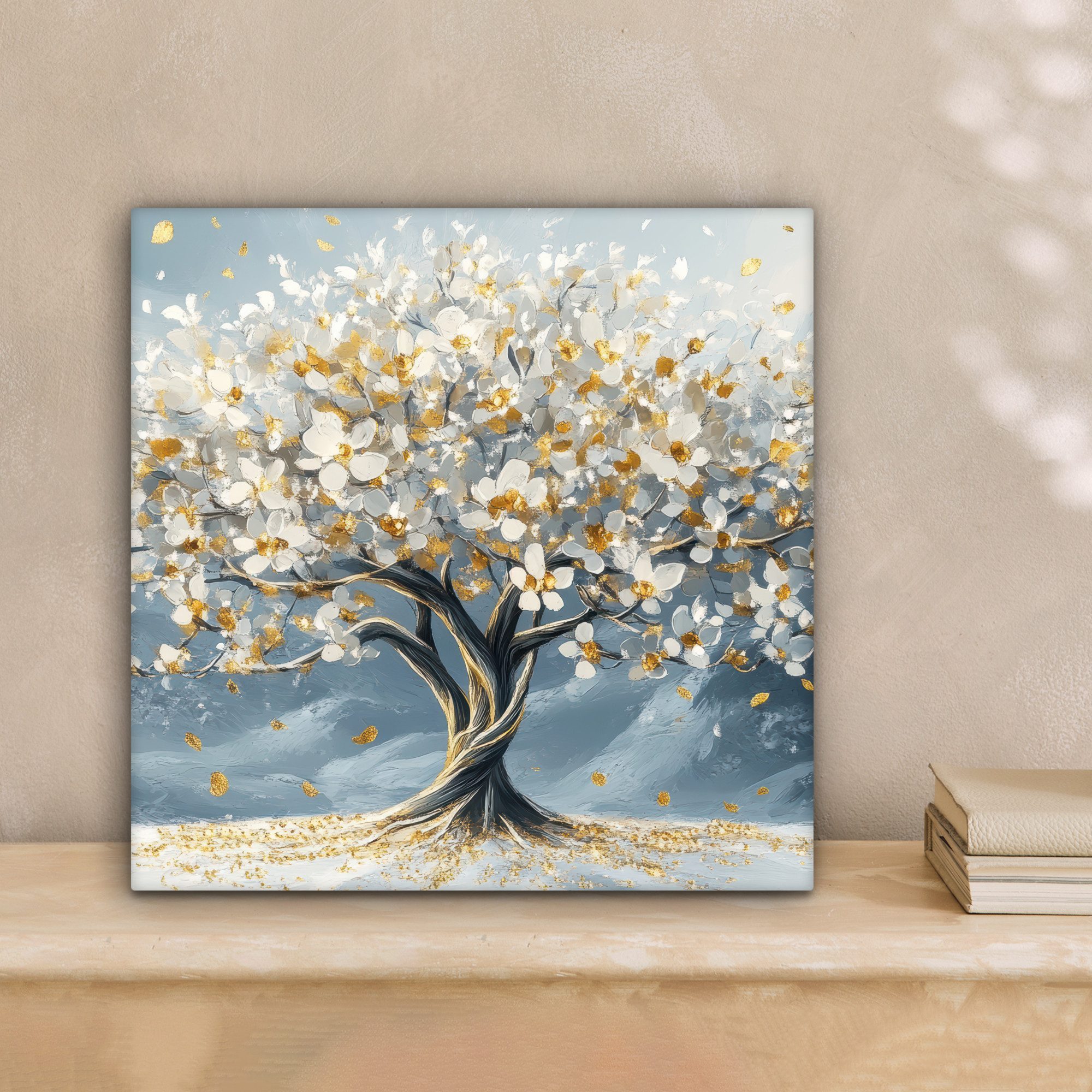 OneMillionCanvasses® Leinwandbild Baum - Winter - Baum des Lebens - Modern günstig online kaufen