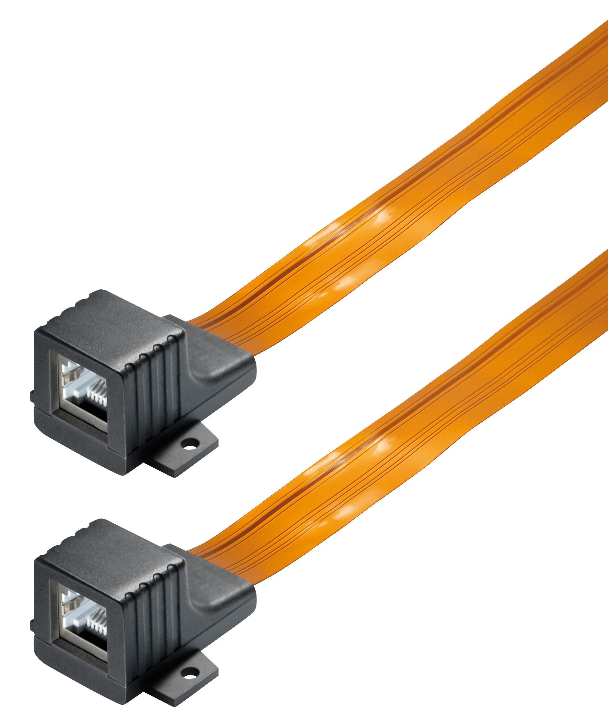 Maxtrack TV-Kabel, RJ45, RJ45 auf RJ45 (25 cm), Fensterdurchführung für Netzwerkkabel, 2 x RJ 45 Buchse