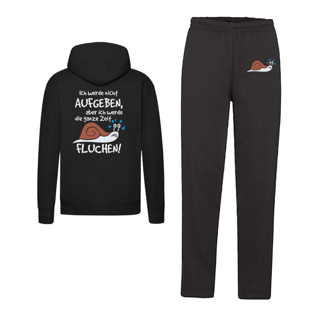 G-graphics Freizeitanzug Ich werde nicht aufgeben, aber ich werde die ganze Zeit fluchen! (Set, 2-tlg., Hose & Hoodie), Freizeitset mit Jogging- / Sweaterhose & Hoodie